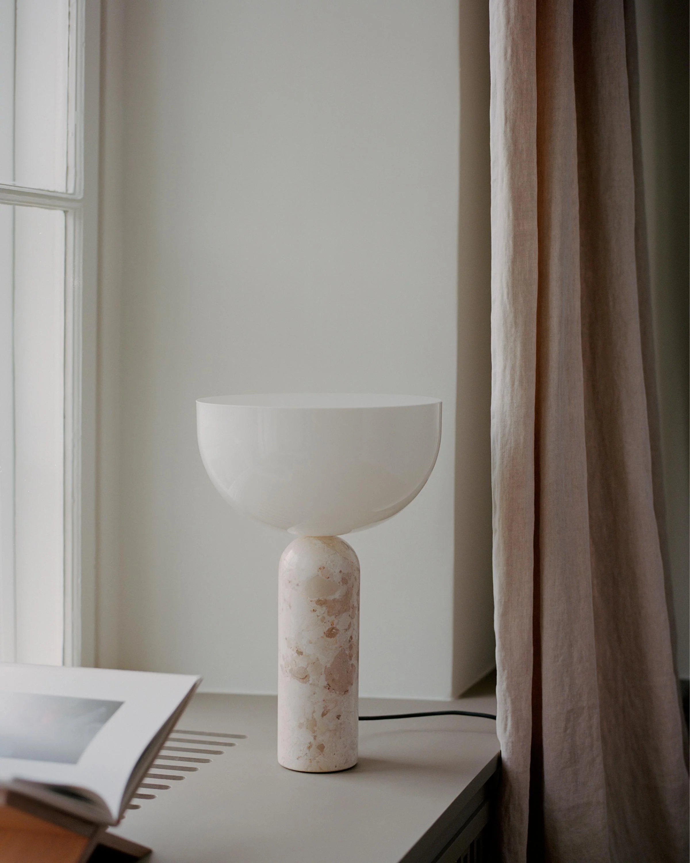 Lampa stołowa KIZU kremowy marmur - Image 8