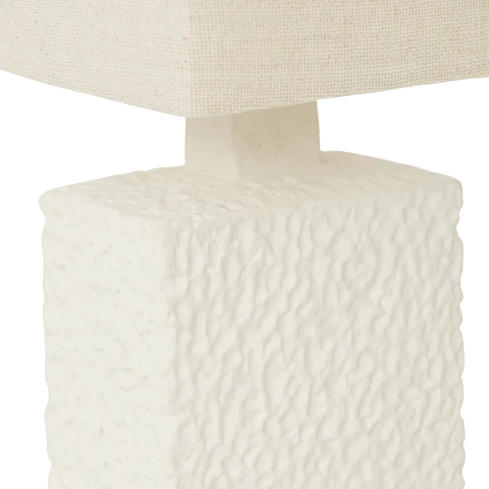 Lampa stołowa MEJA kremowa kamionka z bawełnianym abażurem - Image 4