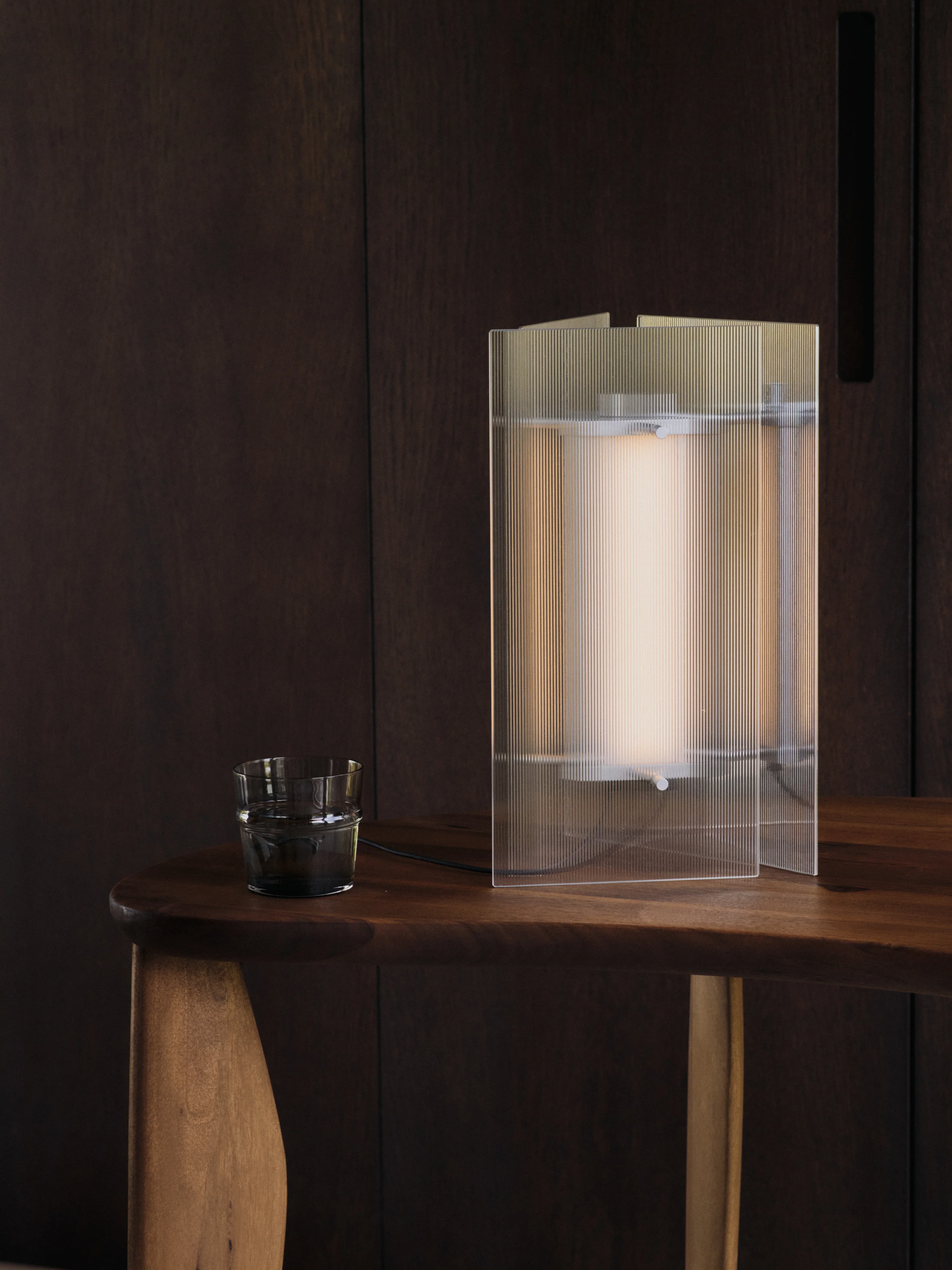 Lampa stołowa OESTE szkło ryflowane - Image 4