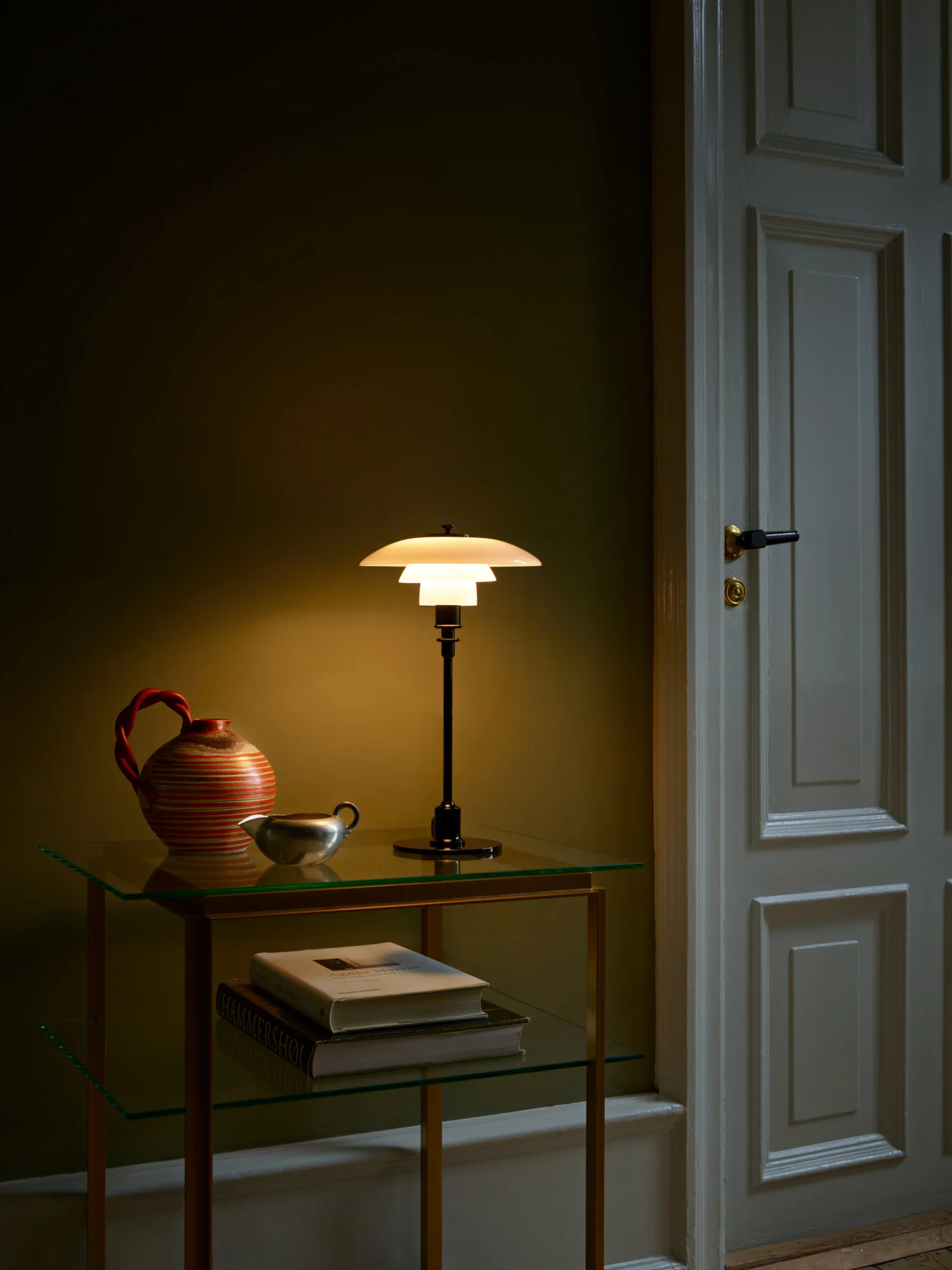 Lampa stołowa PH 2/1 biały z czarną podstawą - Image 2