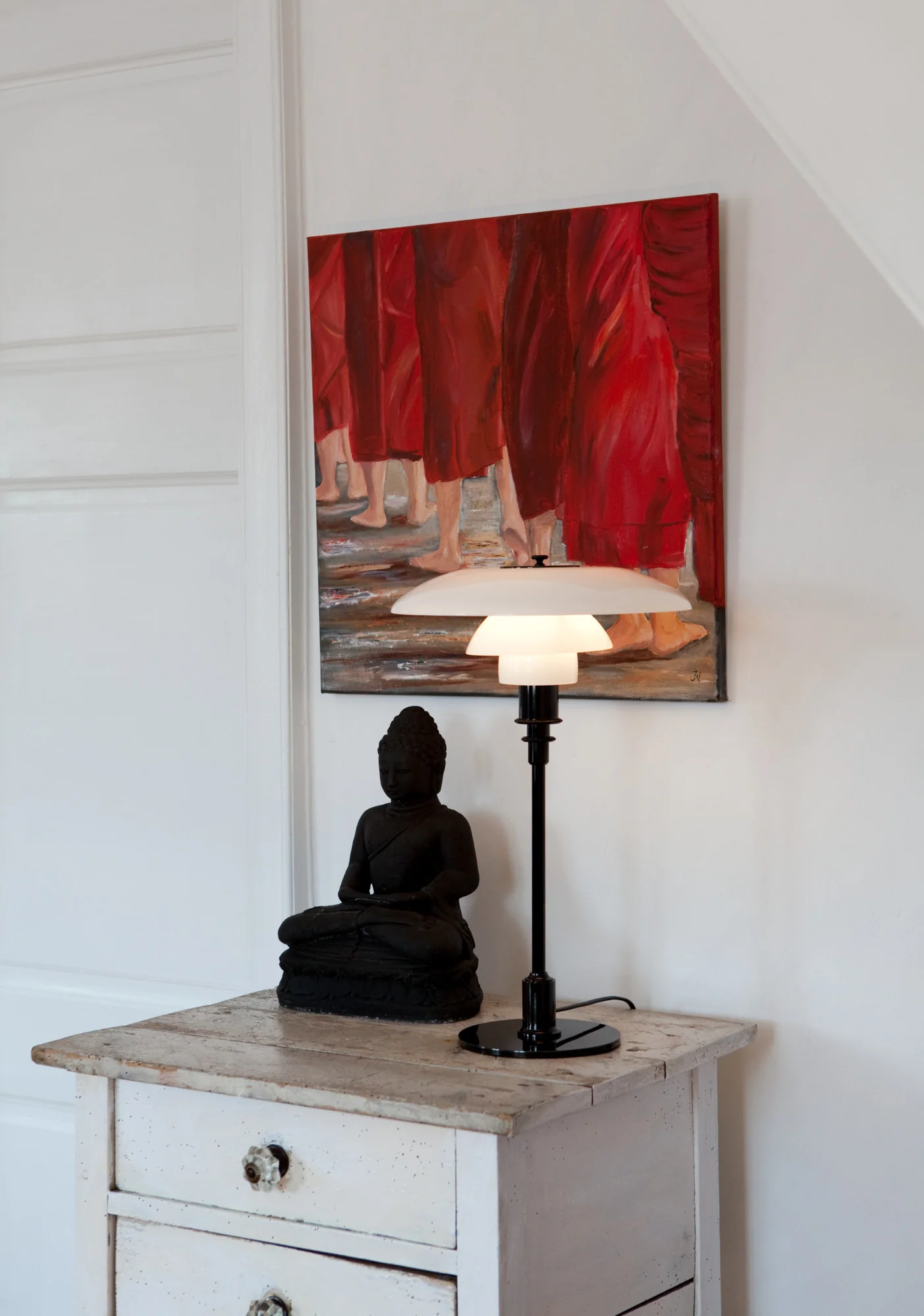 Lampa stołowa PH 3/2 biały z czarną podstawą - Image 11