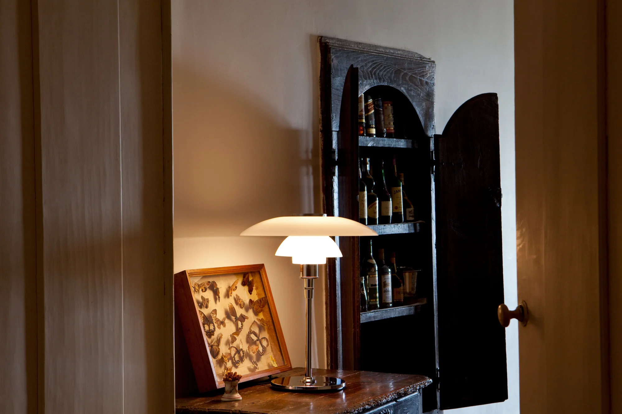 Lampa stołowa PH 4½-3½ biały z chromowaną podstawą - Image 12