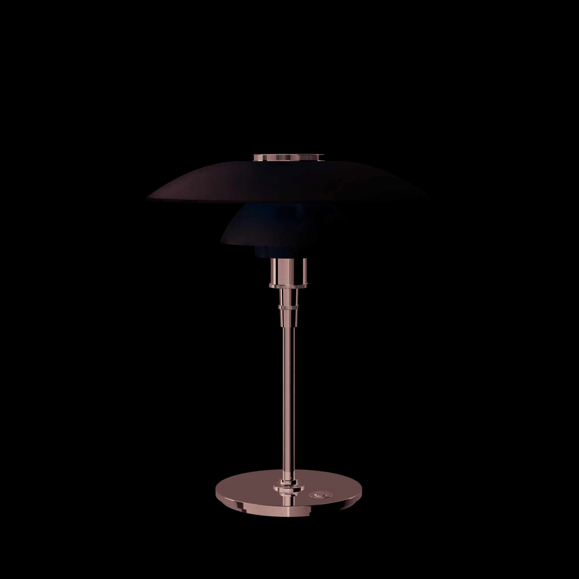 Lampa stołowa PH 4½-3½ biały z chromowaną podstawą - Image 3