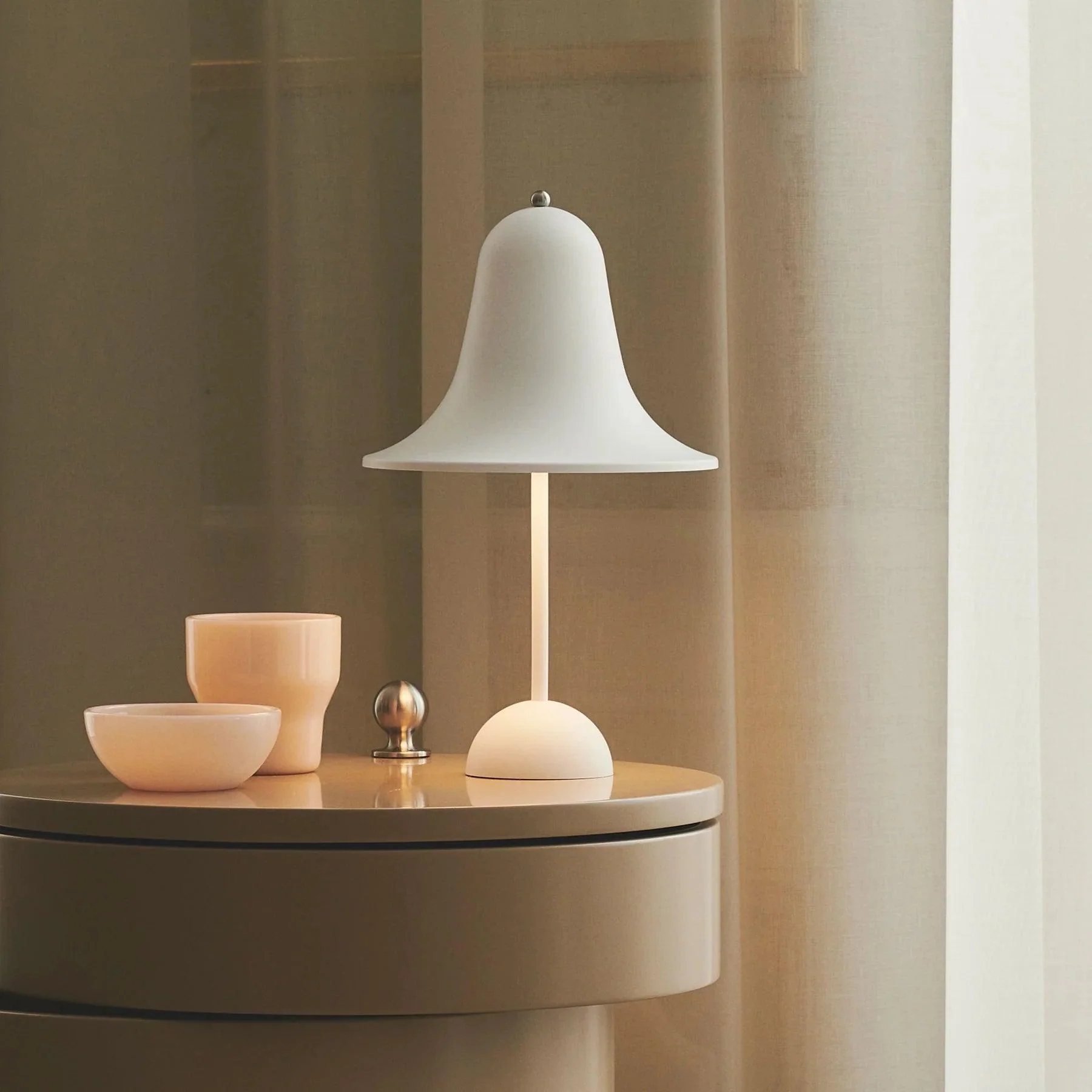 Lampa stołowa przenośna PANTOP biały mat - Image 2