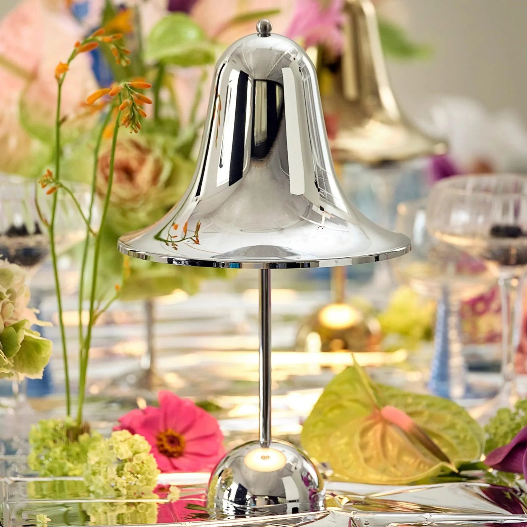 Lampa stołowa przenośna PANTOP chrom - Image 3