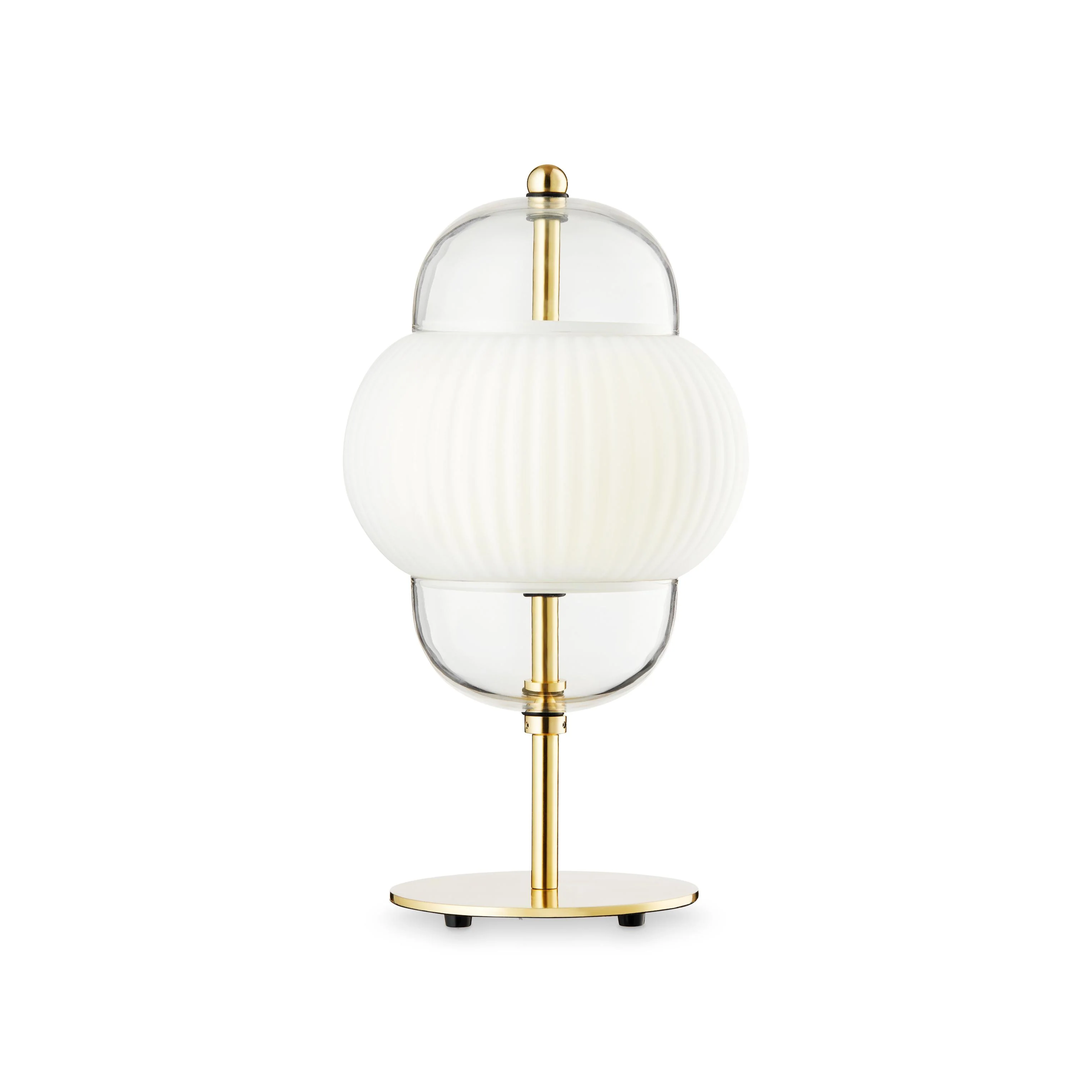 Lampa stołowa SHAHIN biały ze złotym wykończeniem - Image 3