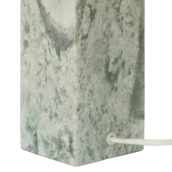 Lampa stołowa SUVI zielony marmur z beżowym lnem - Image 4