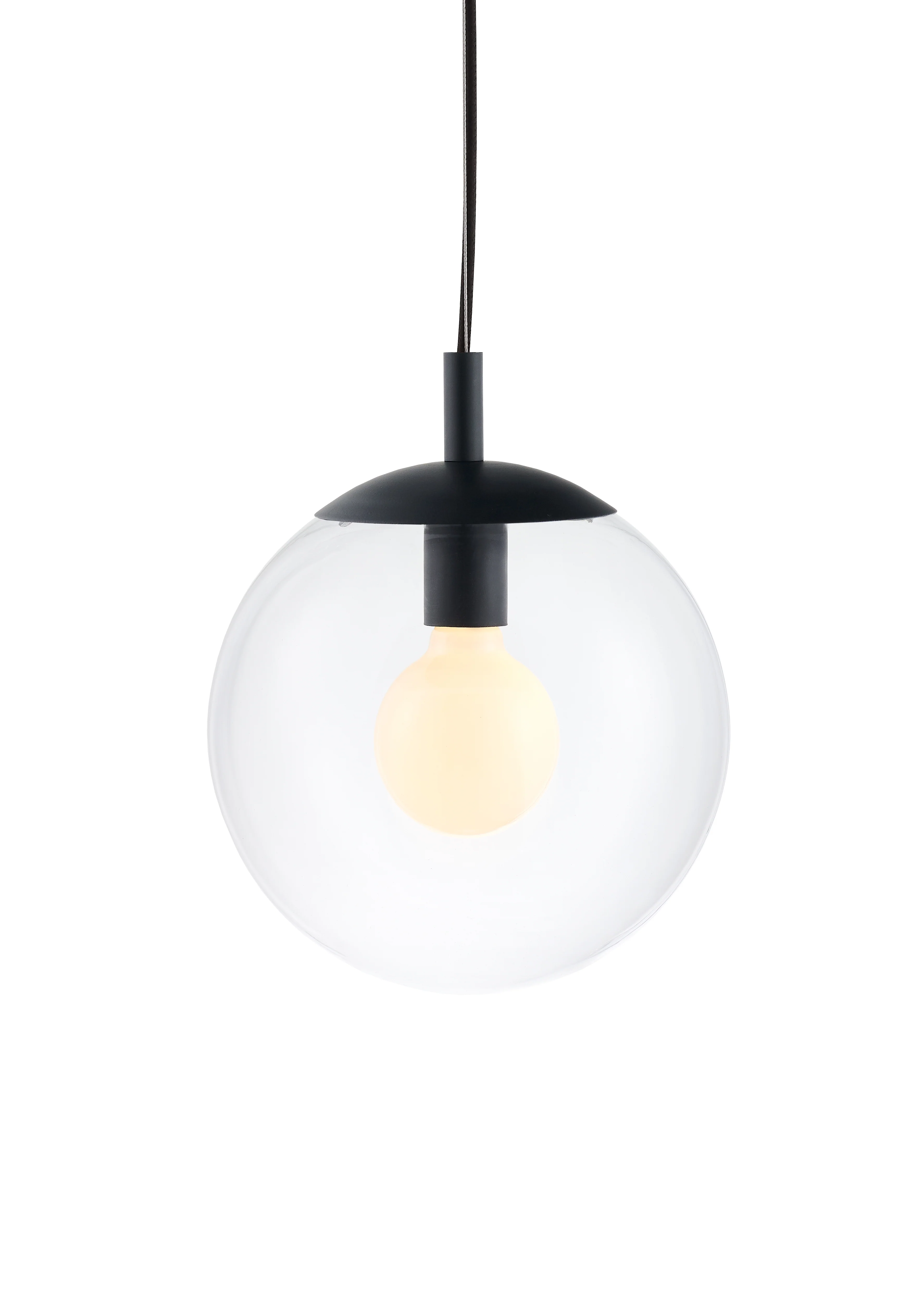 Lampa sufitowa ALUR 2 transparentne szkło z czarnym wykończeniem - Image 4