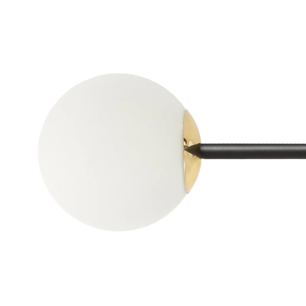 Lampa sufitowa ASTRA 6 czarny ze złotym - Image 3