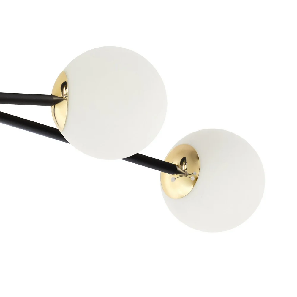 Lampa sufitowa ASTRA 6 czarny ze złotym - Image 5