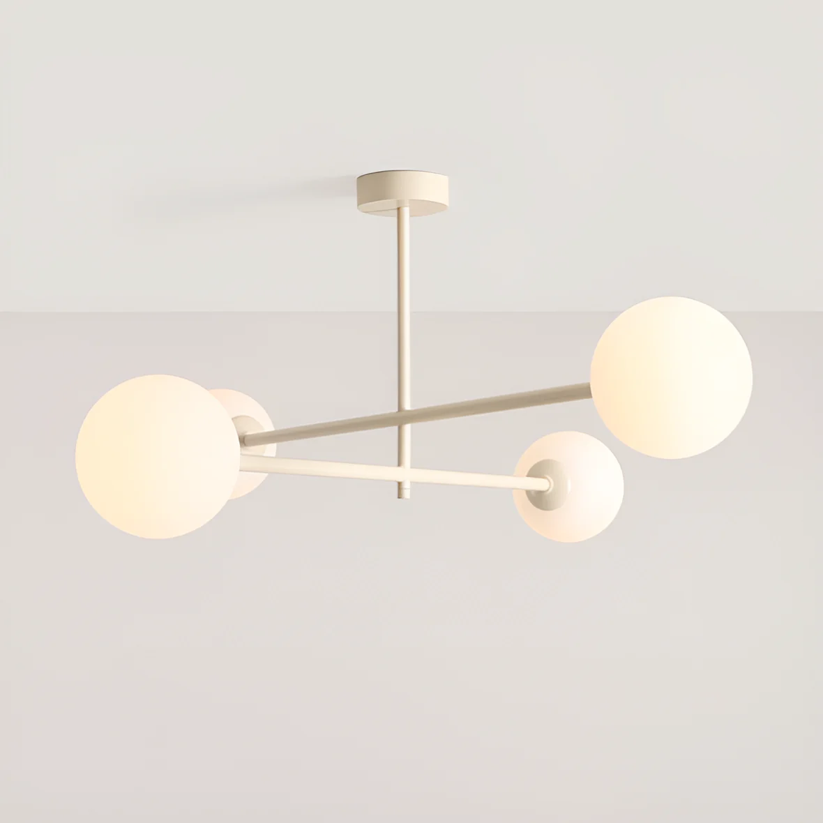 Lampa sufitowa czteropunktowa PINNE QUATRO kremowy - Image 4