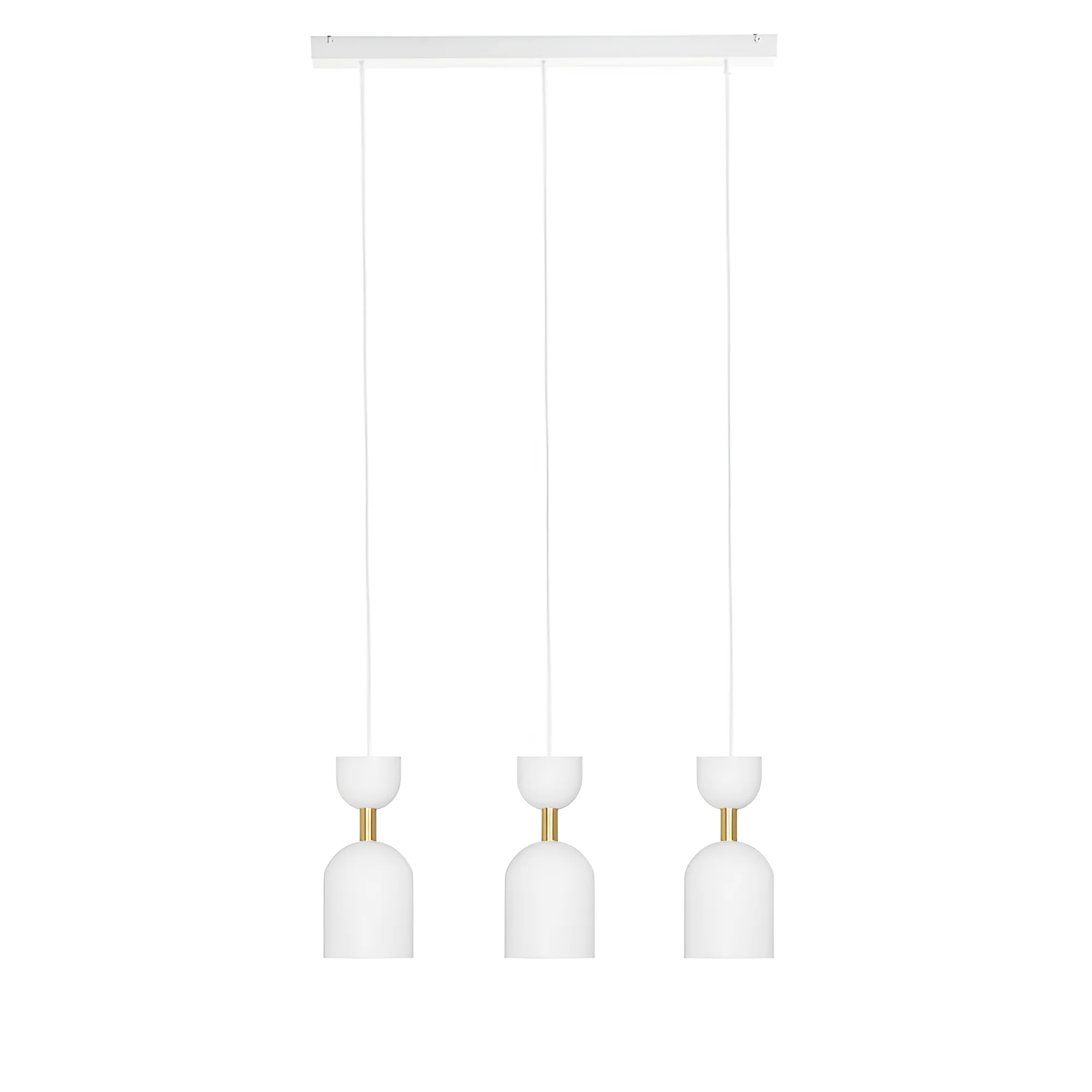 Lampa sufitowa SUPURU 3L biały z mosiężnym - Image 3