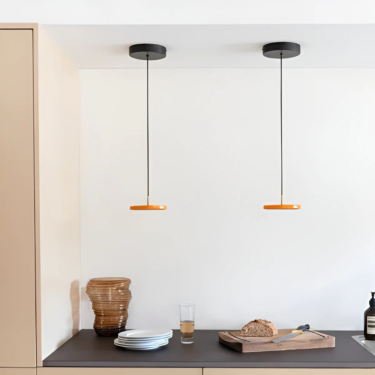 Lampa wisząca ASTERIA MICRO pomarańczowy ze złotą wstawką - Image 3