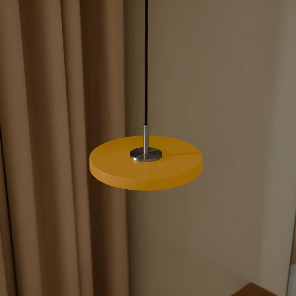 Lampa wisząca ASTERIA MICRO żółty ze srebrną wstawką - Image 2