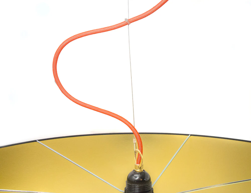 Lampa wisząca ALEXIS czarny ze złotym środkiem - Image 2