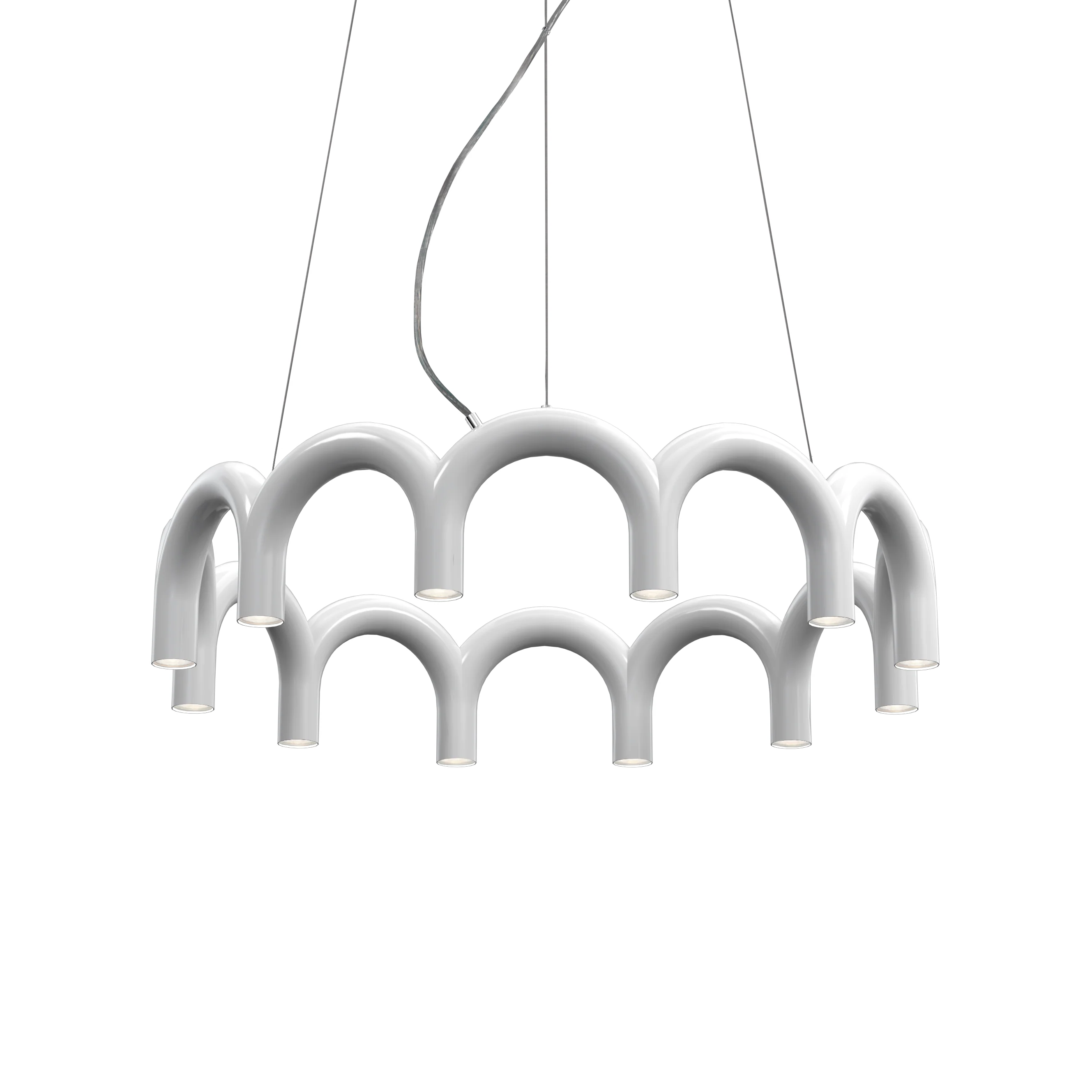 Lampa wisząca ARCH CIRCLE biały