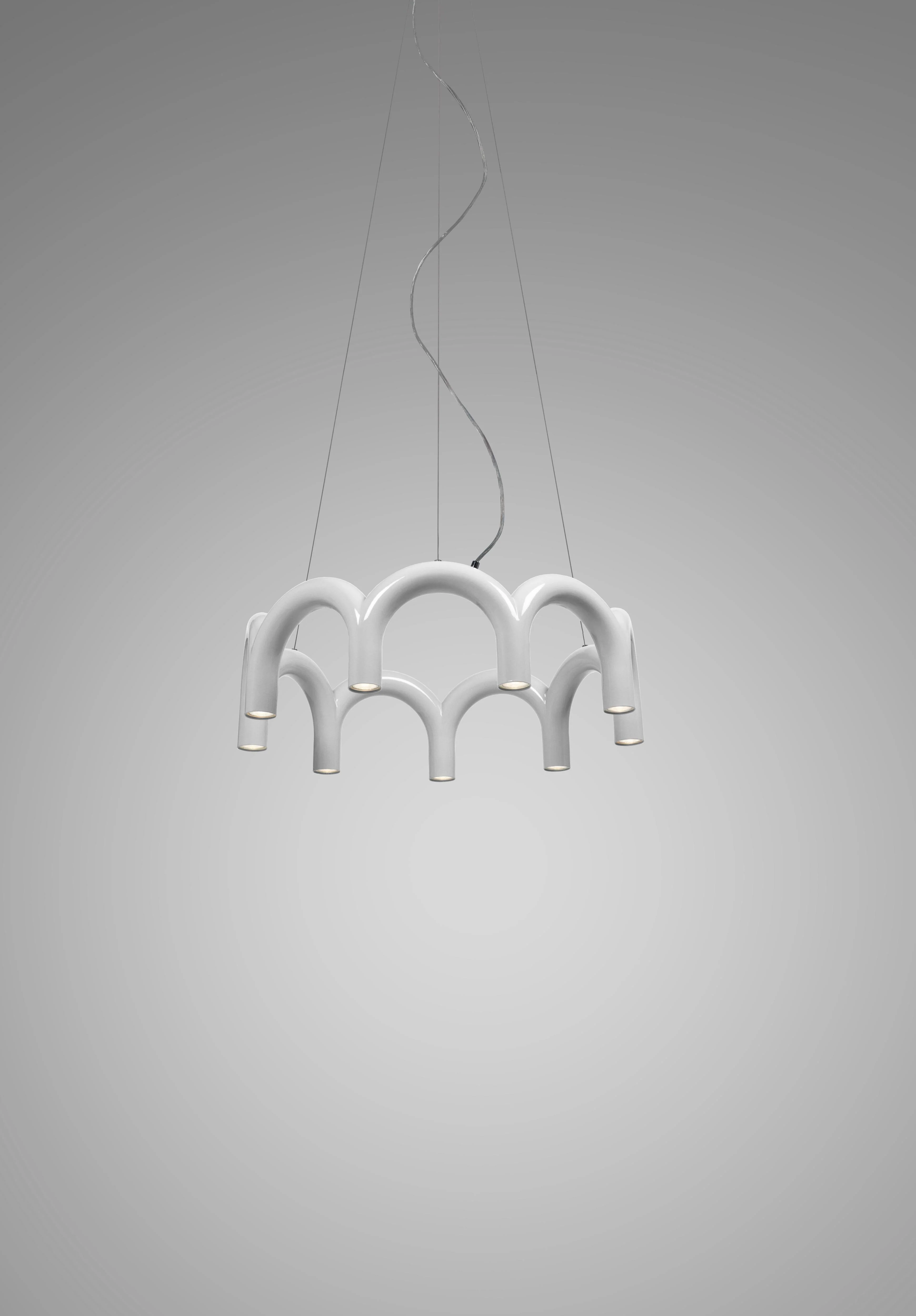 Lampa wisząca ARCH CIRCLE biały - Image 4