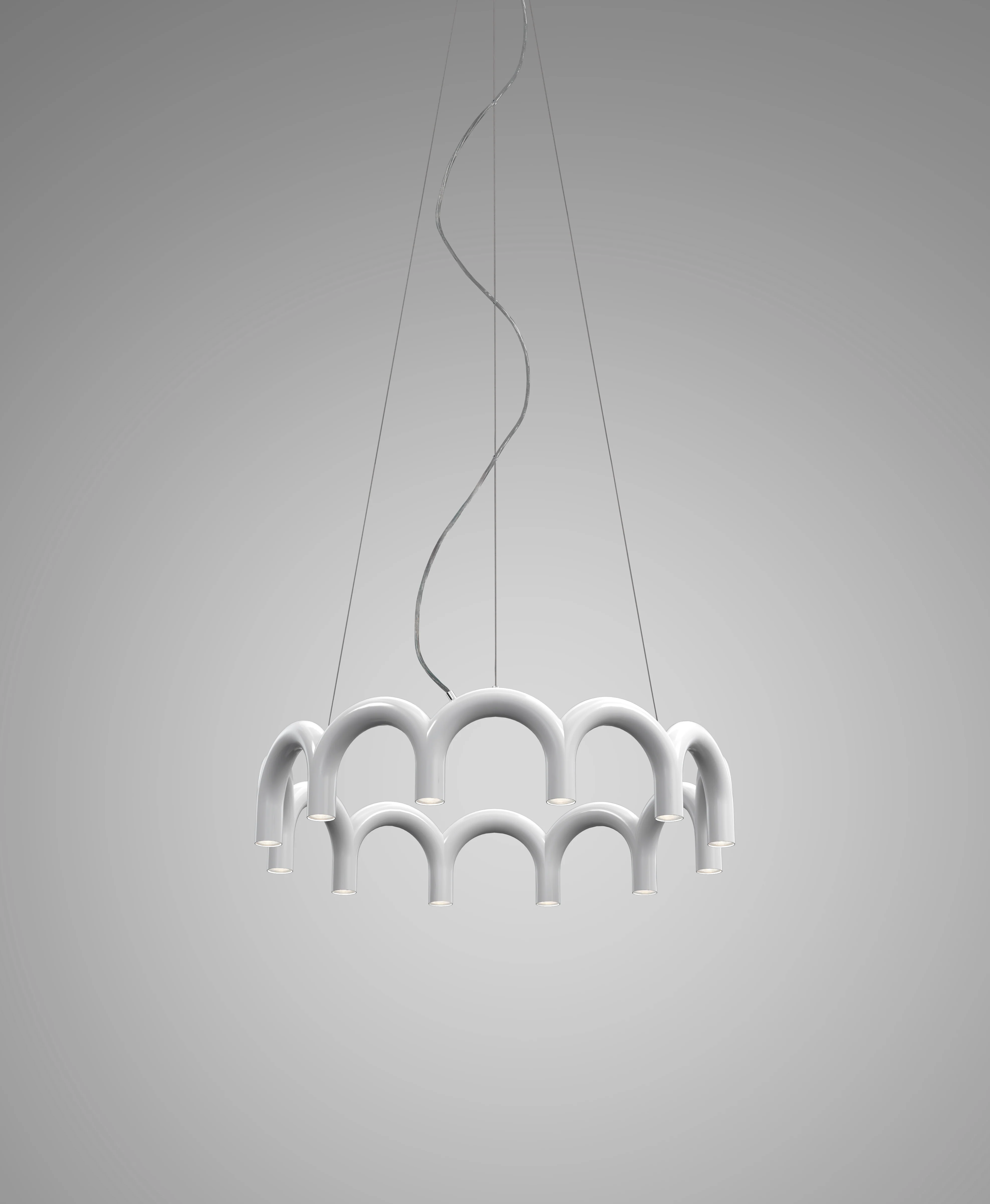 Lampa wisząca ARCH CIRCLE biały - Image 5