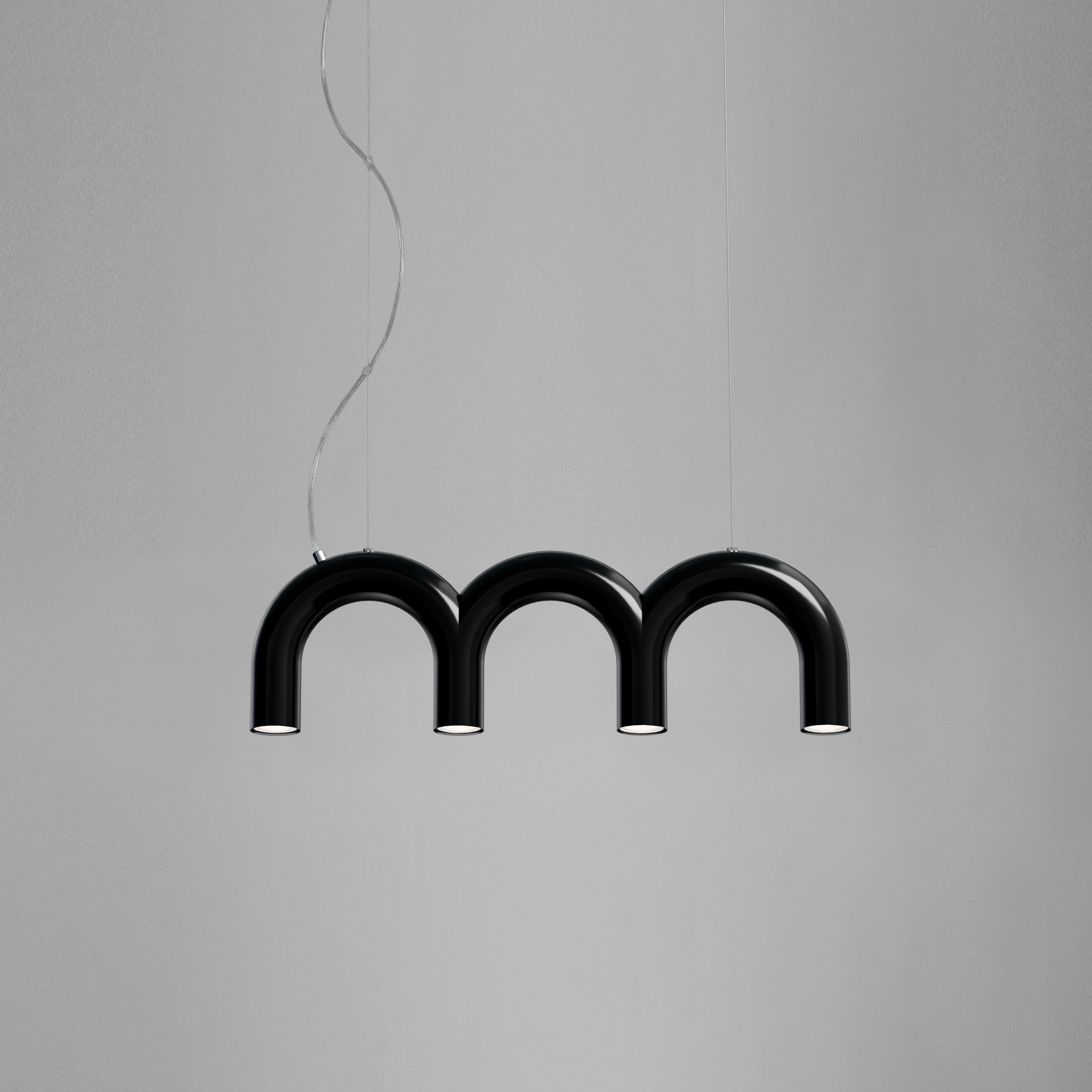 Lampa wisząca ARCH TRIPLETTE czarny - Image 3