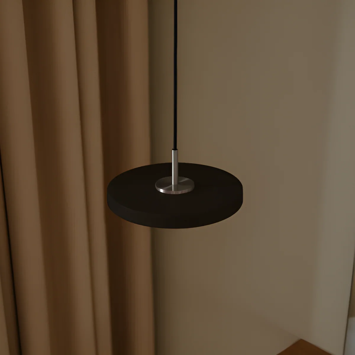 Lampa wisząca ASTERIA MICRO czarny ze srebrną wstawką - Image 2