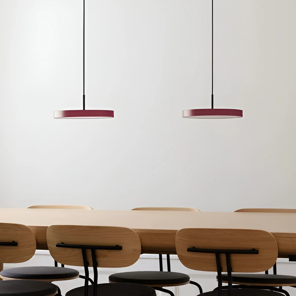 Lampa wisząca ASTERIA PLUS bordowy z czarną wstawką - Image 2