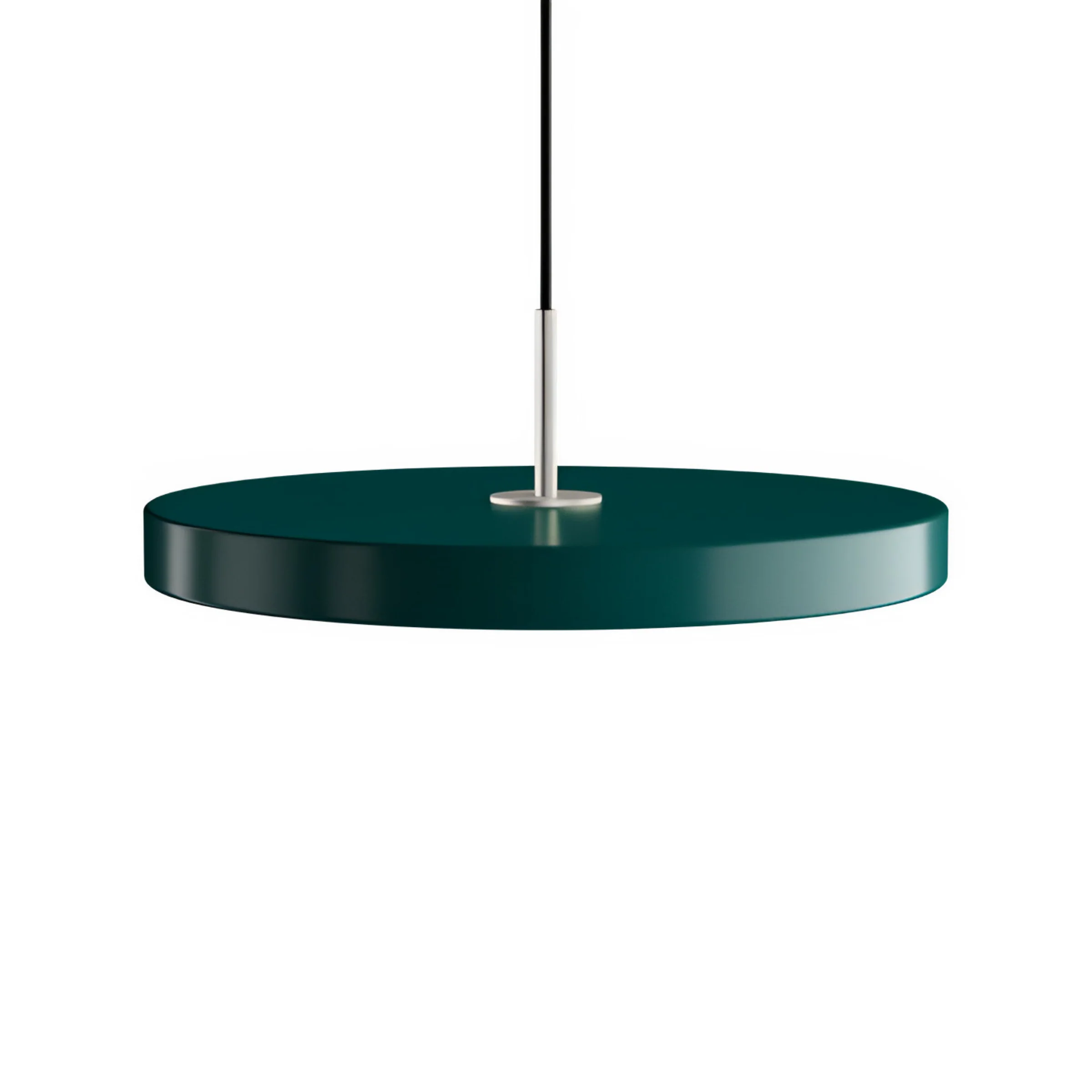 Lampa wisząca ASTERIA PLUS ciemnozielony ze srebrną wstawką
