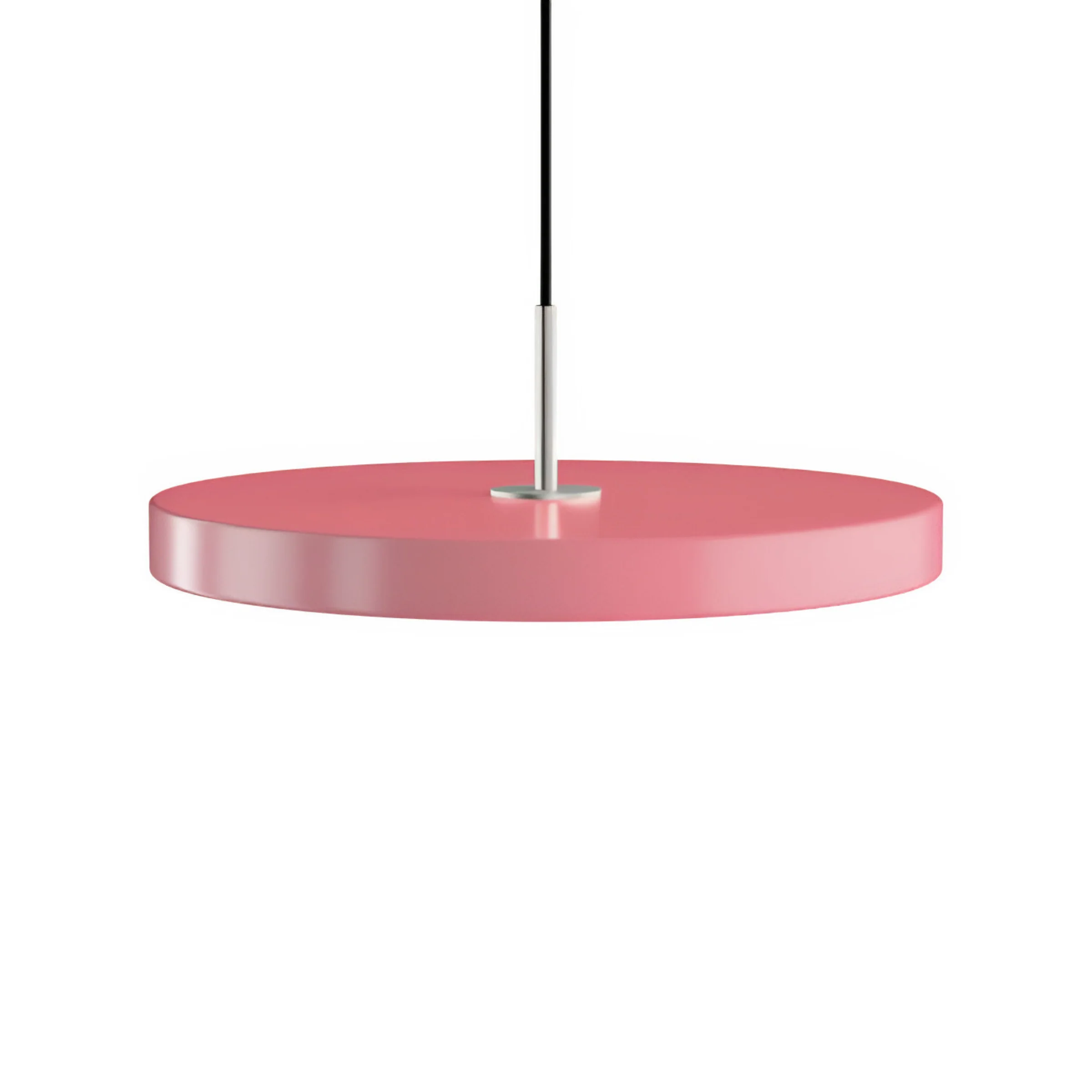 Lampa wisząca ASTERIA PLUS jasnoróżowy ze srebrną wstawką