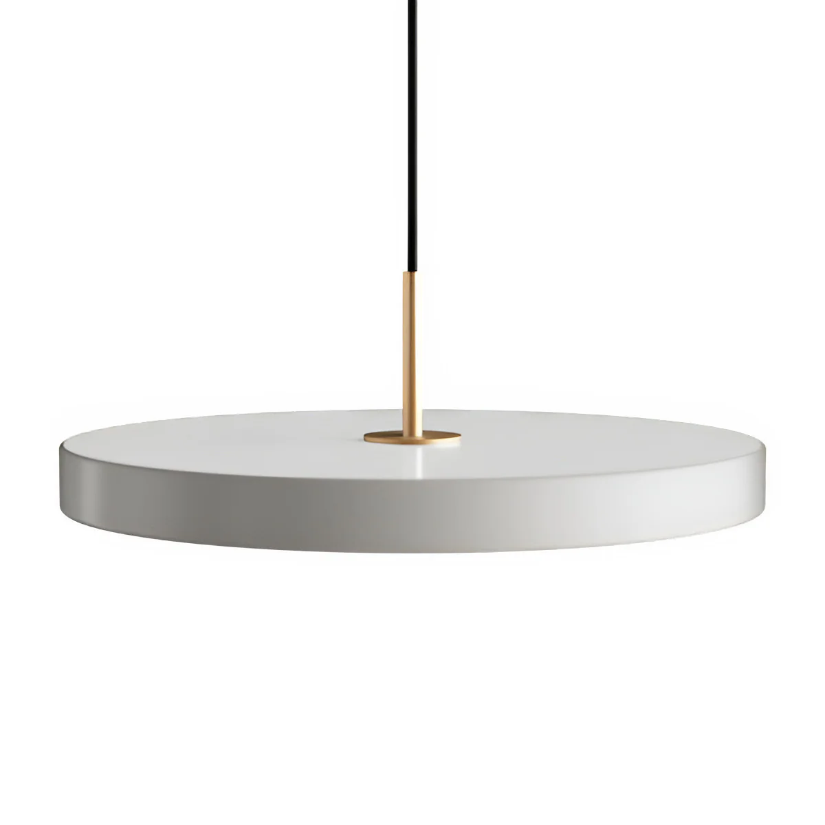 Lampa wisząca ASTERIA PLUS jasnoszary ze złotą wstawką - Image 3