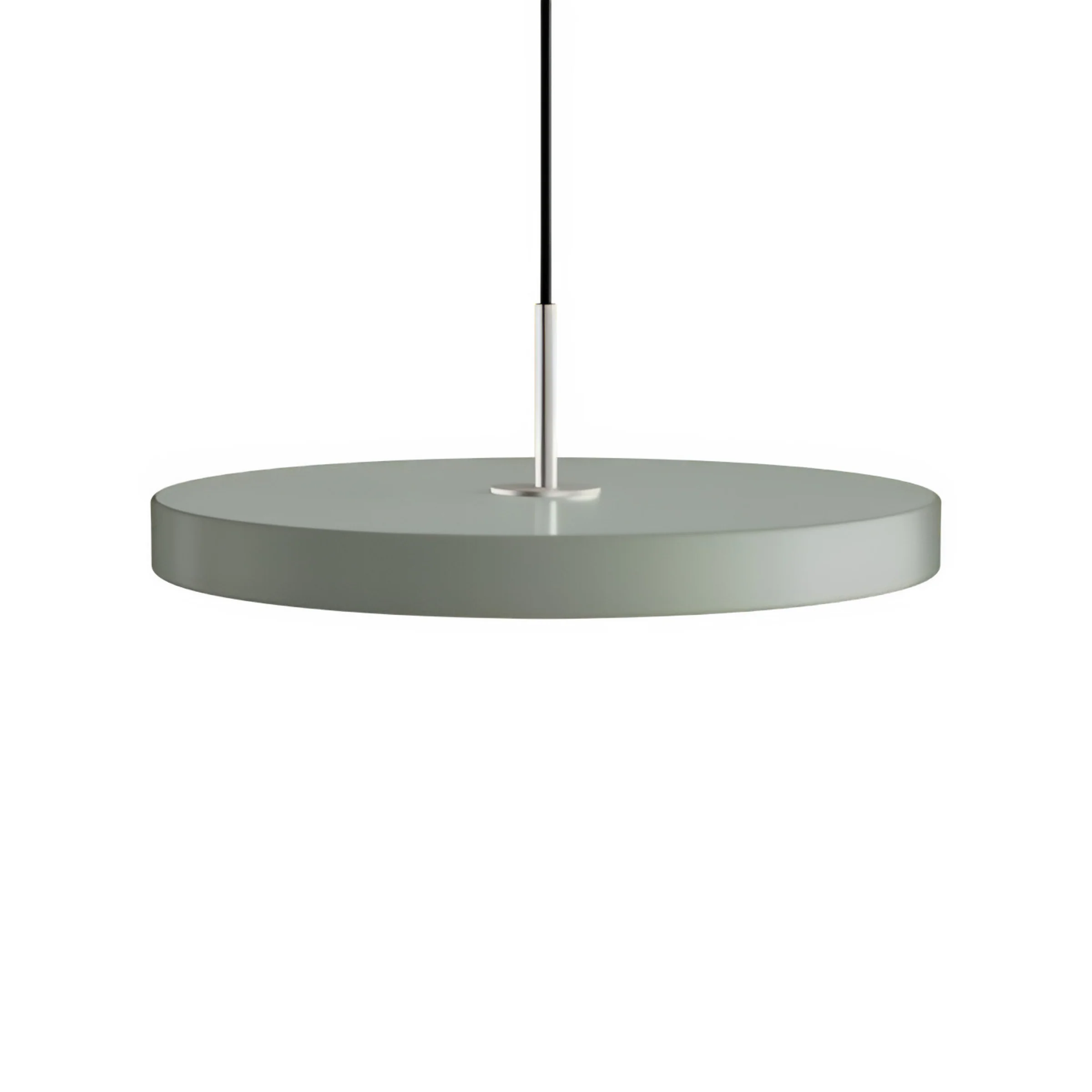 Lampa wisząca ASTERIA PLUS oliwkowy ze srebrną wstawką