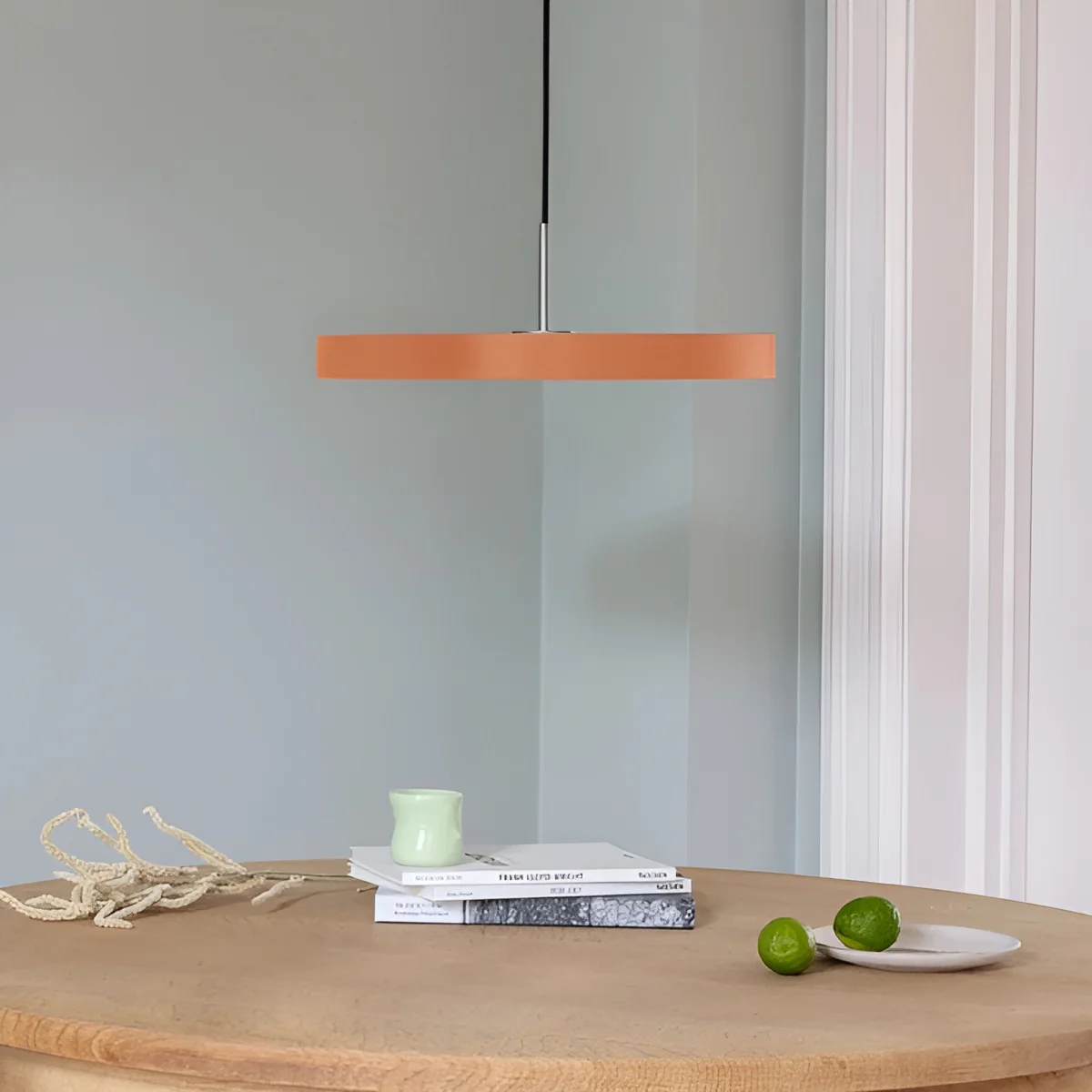 Lampa wisząca ASTERIA PLUS pomarańczowy ze srebrną wstawką - Image 2
