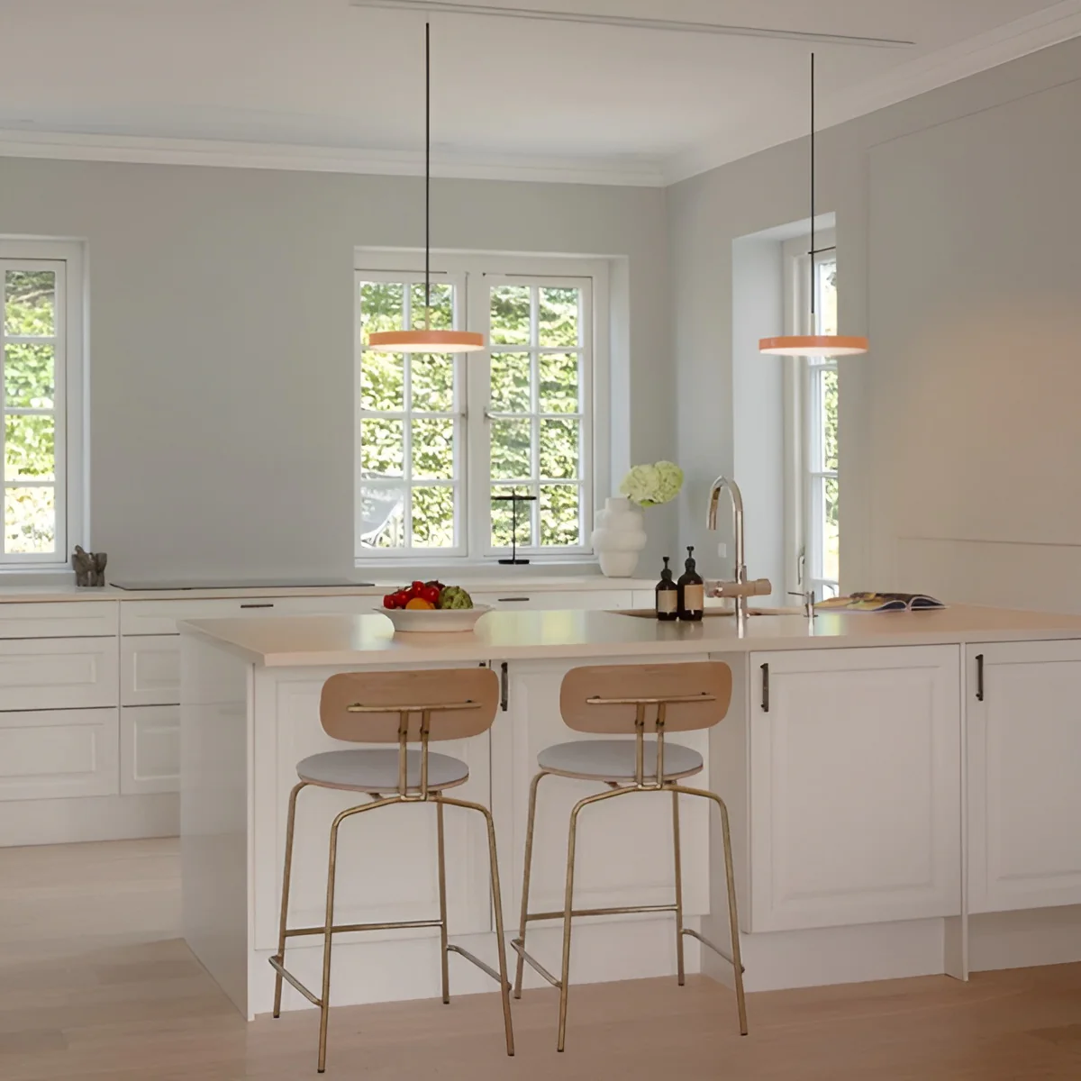 Lampa wisząca ASTERIA PLUS pomarańczowy ze złotą wstawką - Image 10