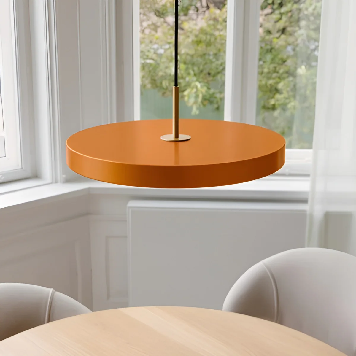 Lampa wisząca ASTERIA PLUS pomarańczowy ze złotą wstawką - Image 3