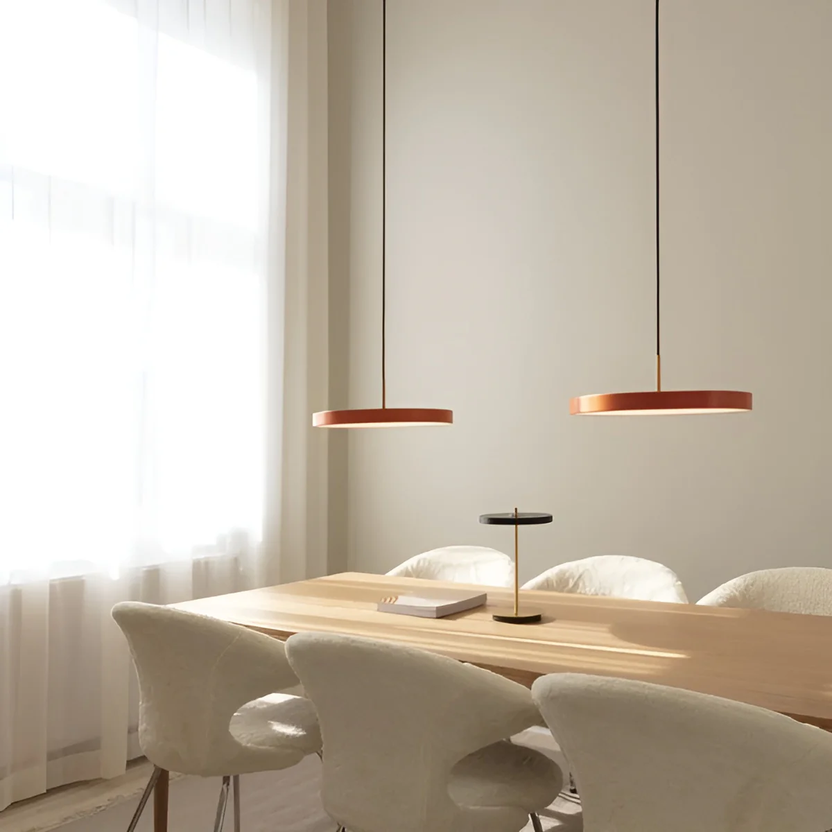 Lampa wisząca ASTERIA PLUS pomarańczowy ze złotą wstawką - Image 4