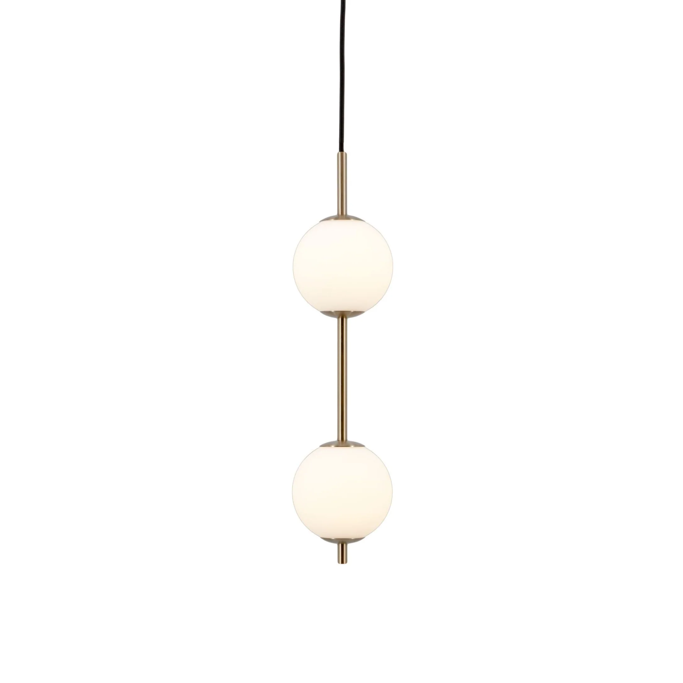 Lampa wisząca AUDREY biały ze złotą wstawką