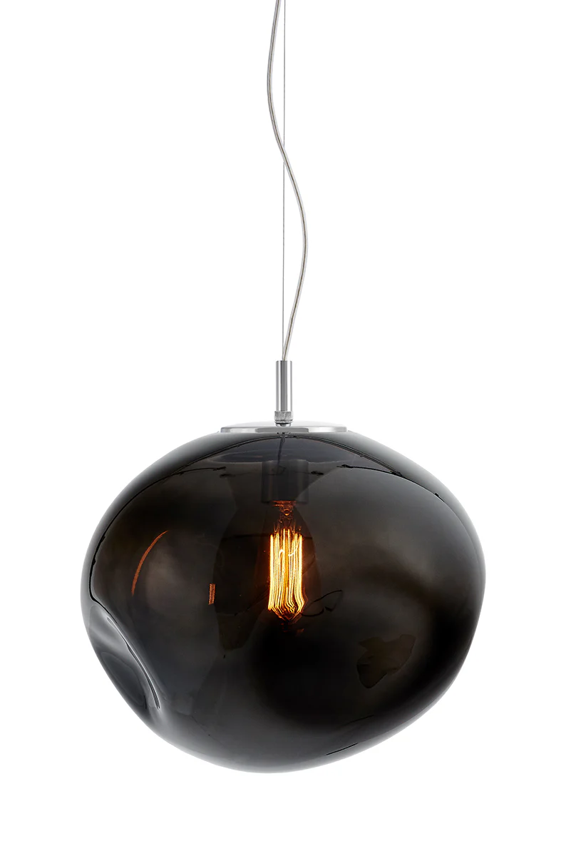 Lampa wisząca AVIA dymiony czarny ze srebrnym wykończeniem - Image 7