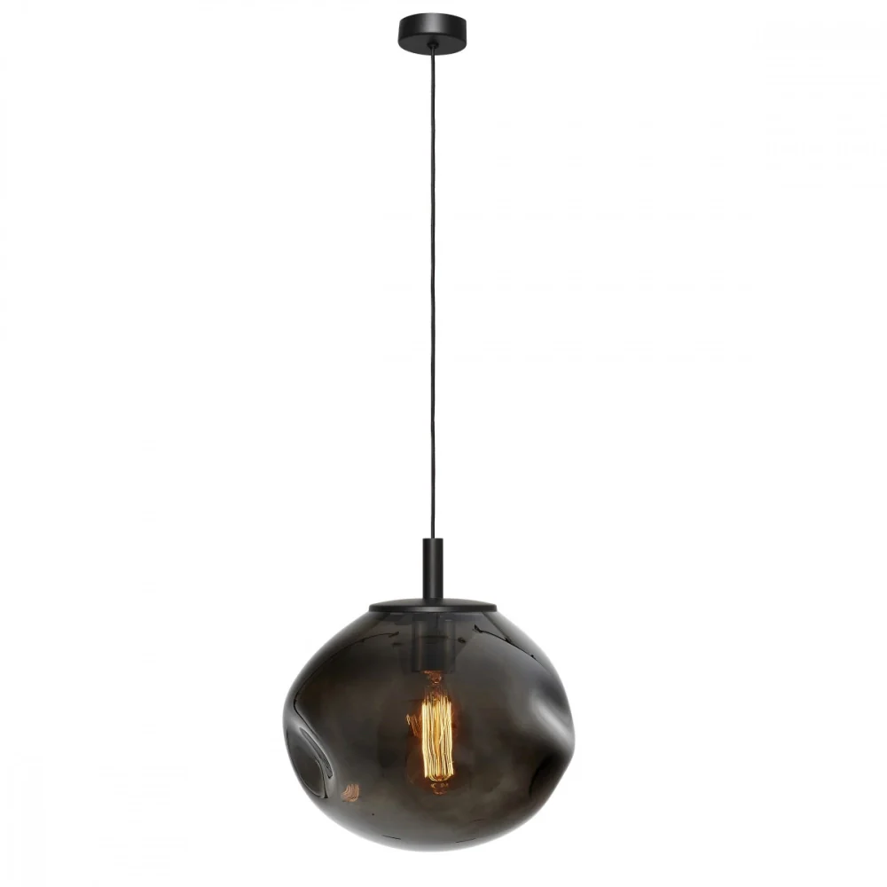Lampa wisząca AVIA dymiony czarny z czarnym wykończeniem - Image 4