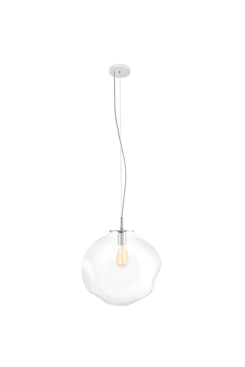 Lampa wisząca AVIA transparentny ze srebrnym wykończeniem - Image 5
