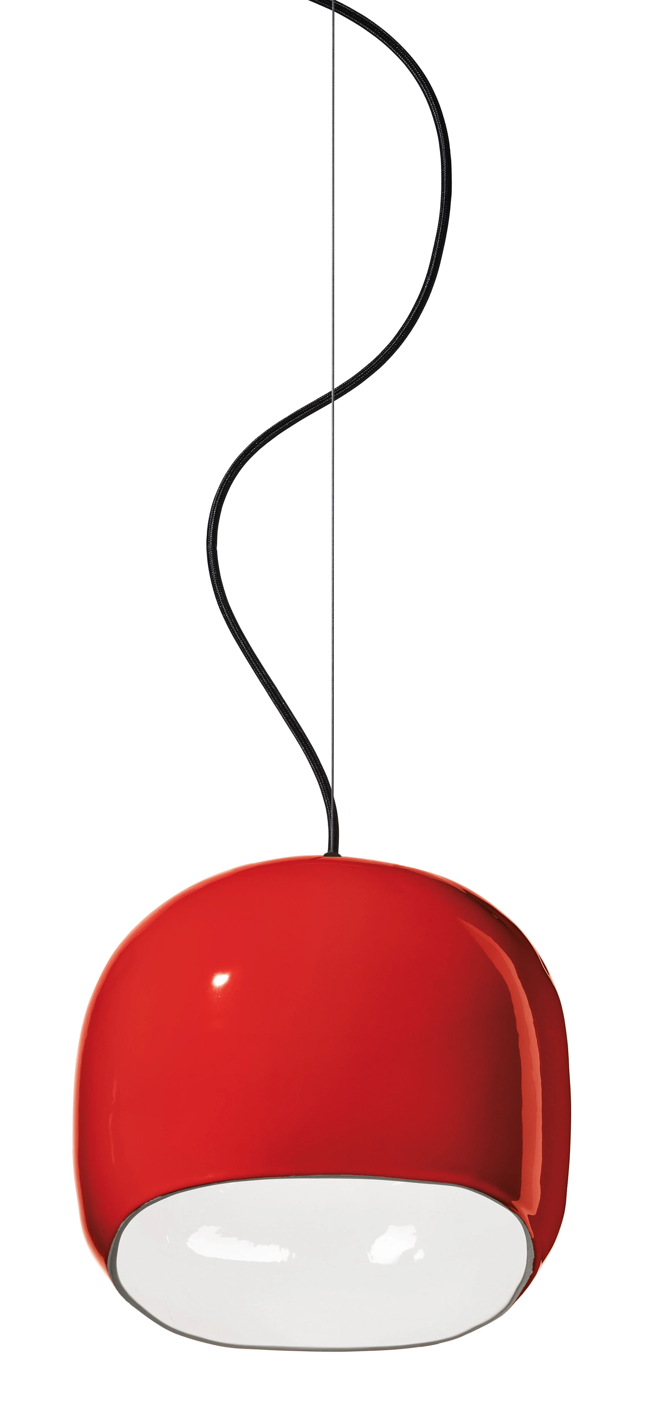 Lampa wisząca ceramiczna AYRTON czerwony - Image 3