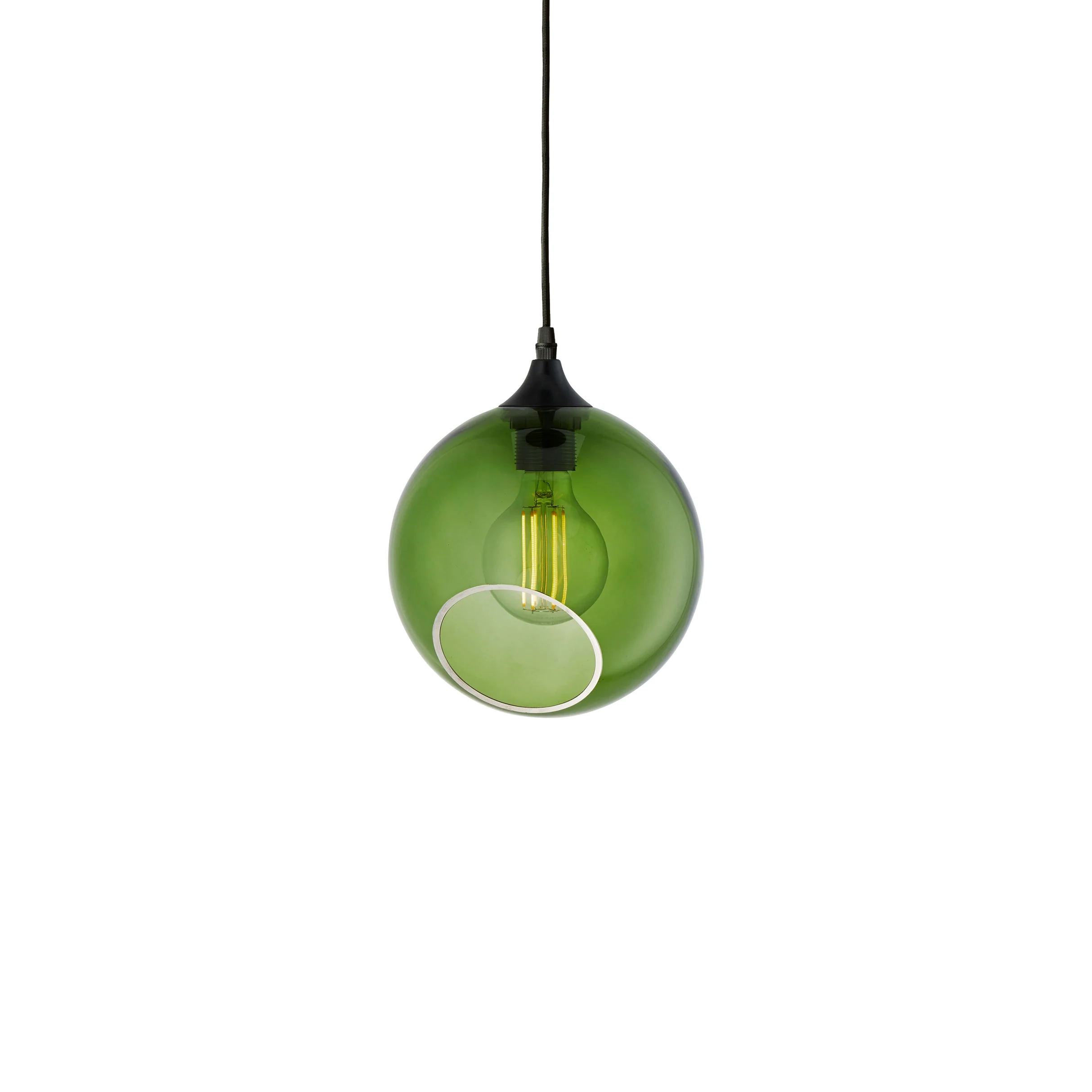 Lampa wisząca BALLROOM ciemnozielony z czarnym wykończeniem - Image 3