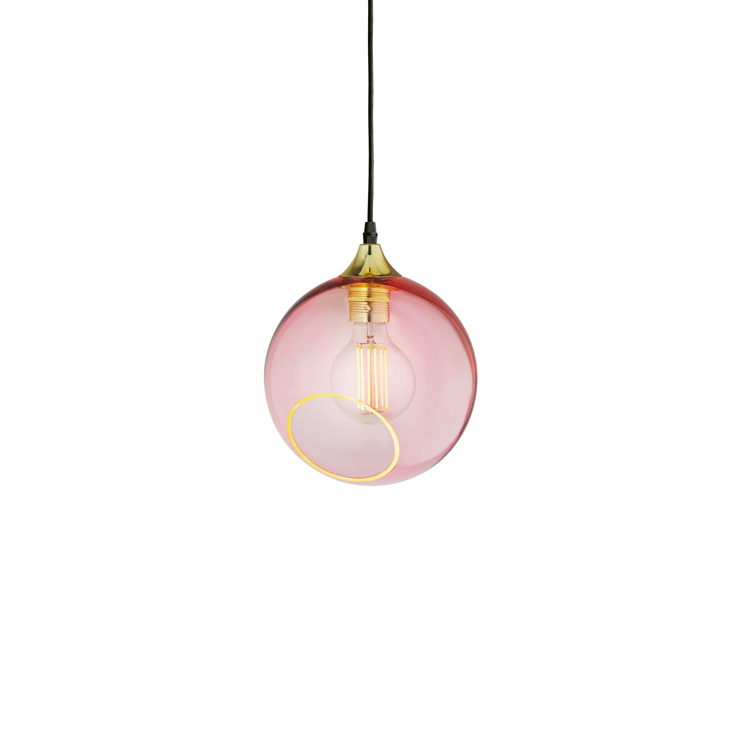 Lampa wisząca BALLROOM różowy ze złotym wykończeniem - Image 3