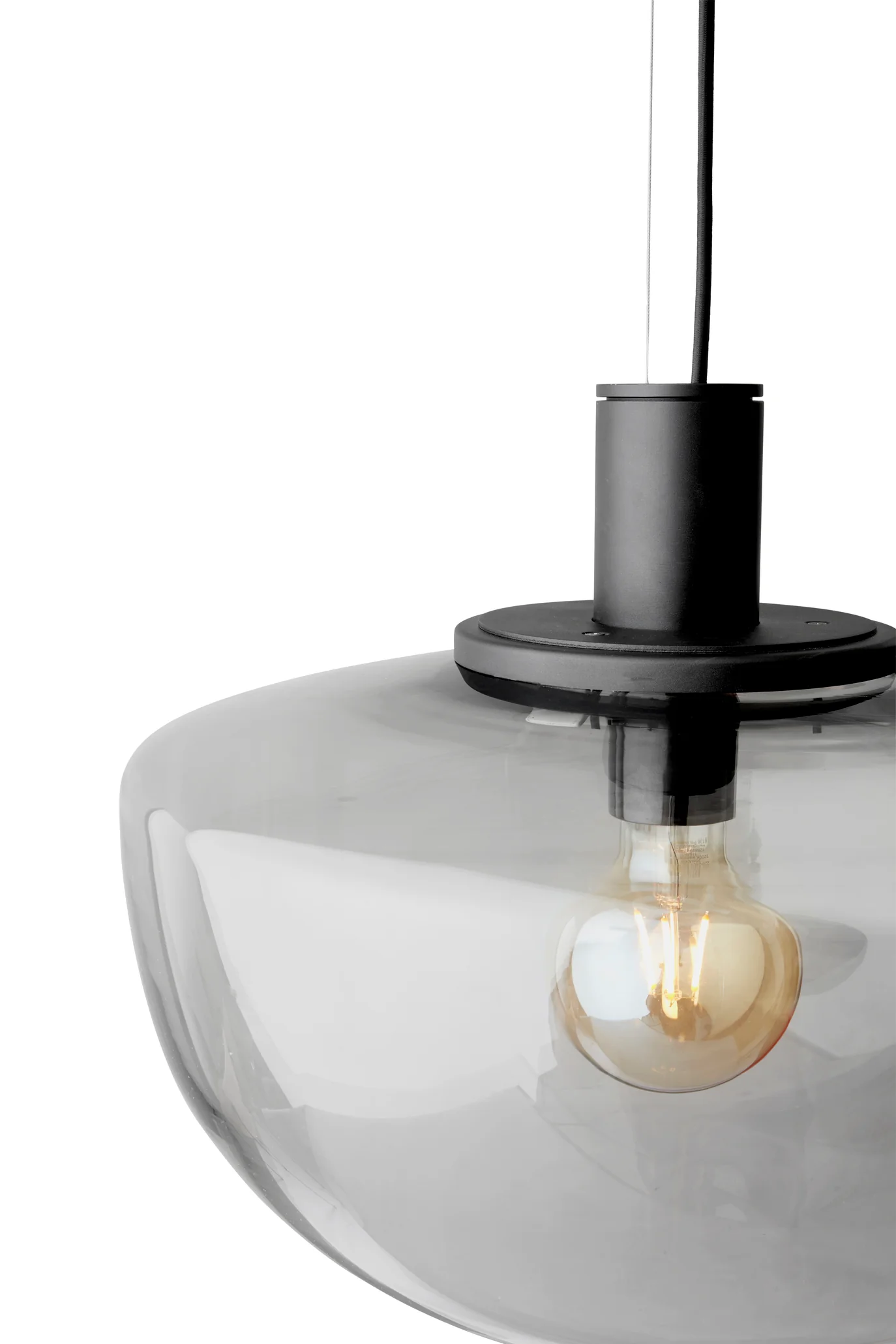 Lampa wisząca BANK dymione szkło - Image 3