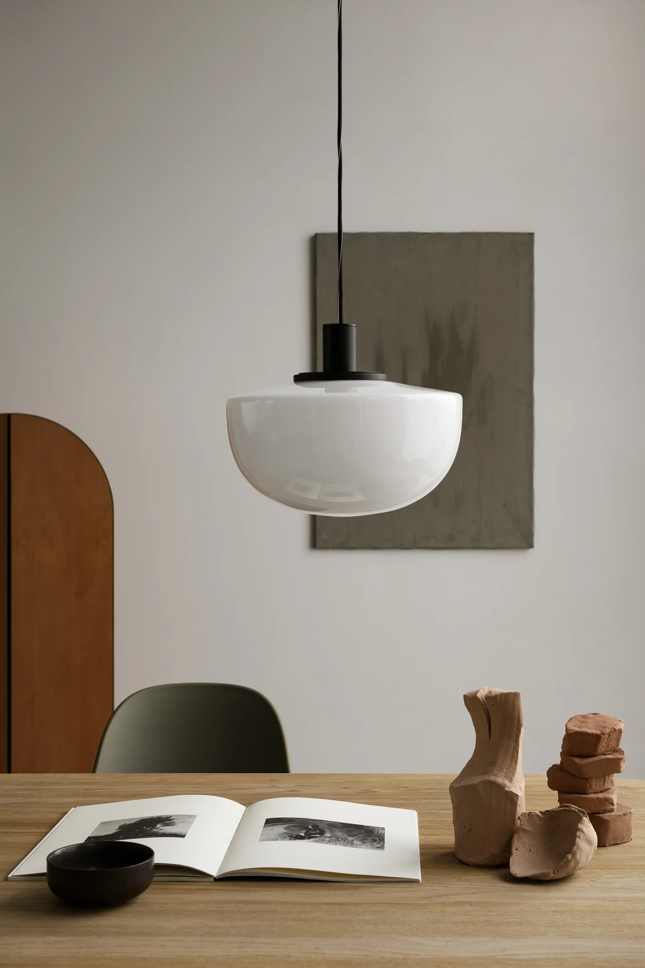 Lampa wisząca BANK szkło opalowe - Image 6