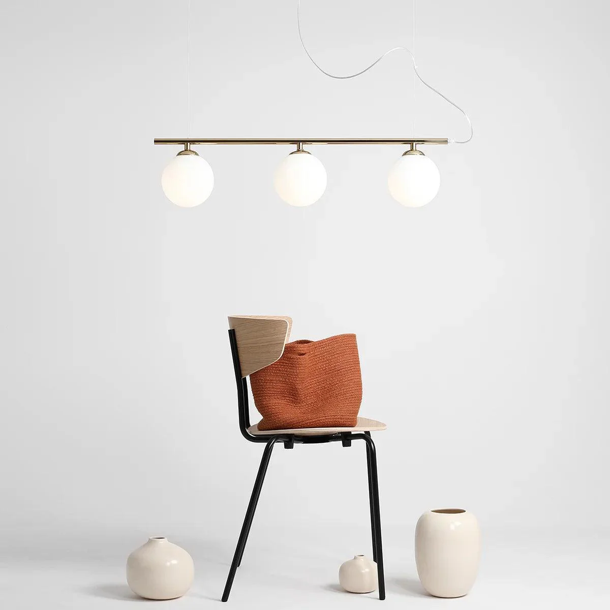 Lampa wisząca BERYL GLASS TRIO złoty - Image 2