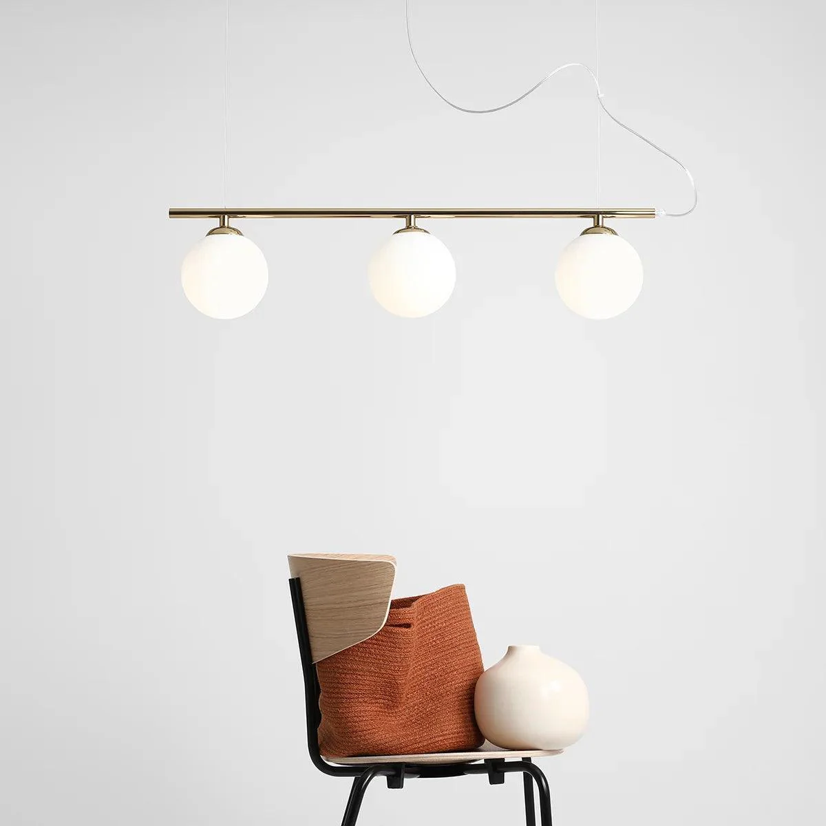 Lampa wisząca BERYL GLASS TRIO złoty - Image 4