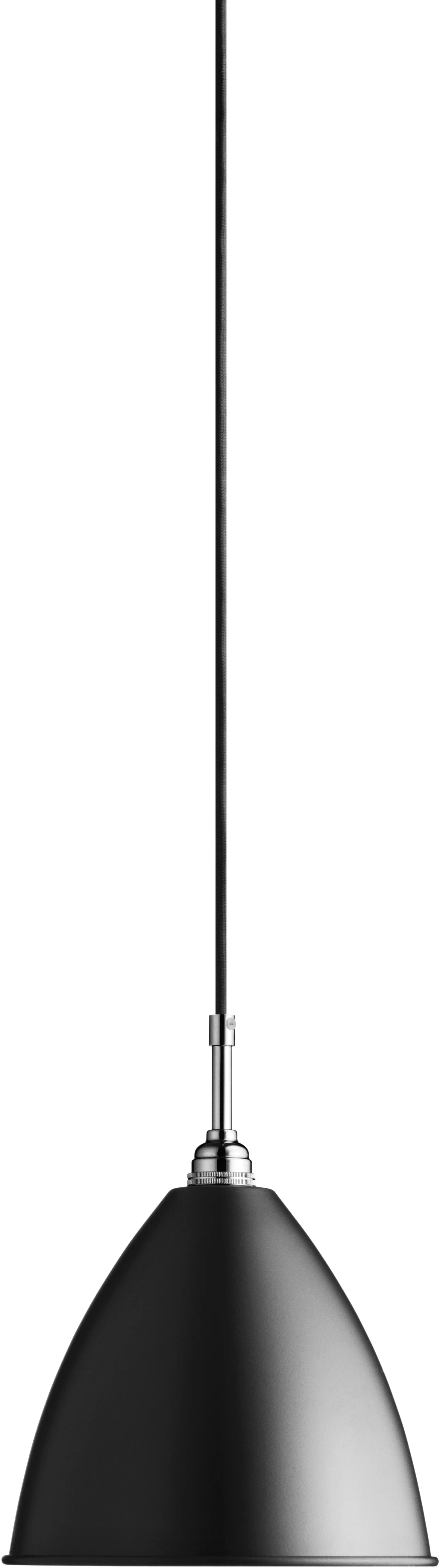Lampa wisząca BESTLITE BL9 chrom z czarnym kloszem - Image 4
