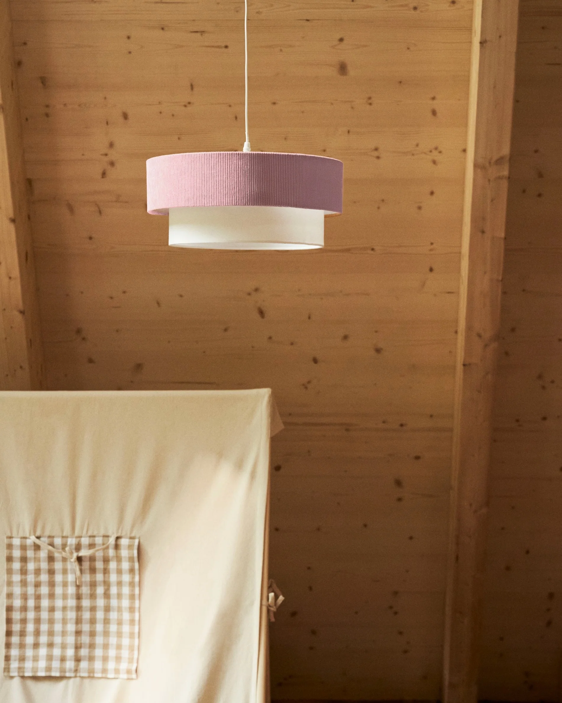 Lampa wisząca BIANELLA różowy z białym - Image 2