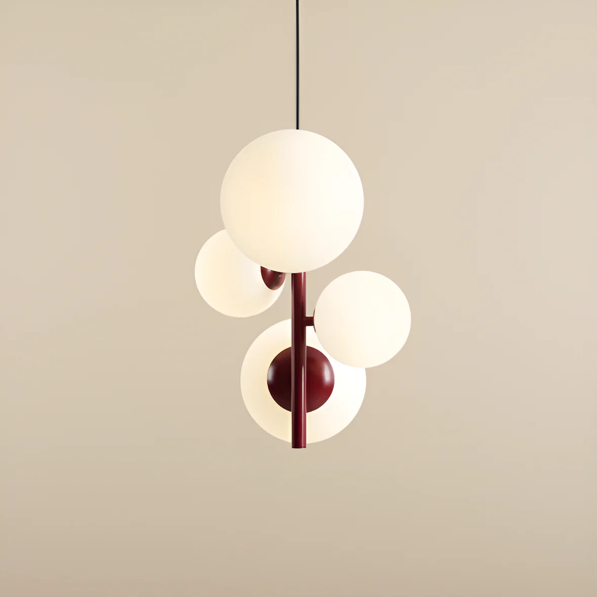 Lampa wisząca BLOOM QUATRO bordowy - Image 4