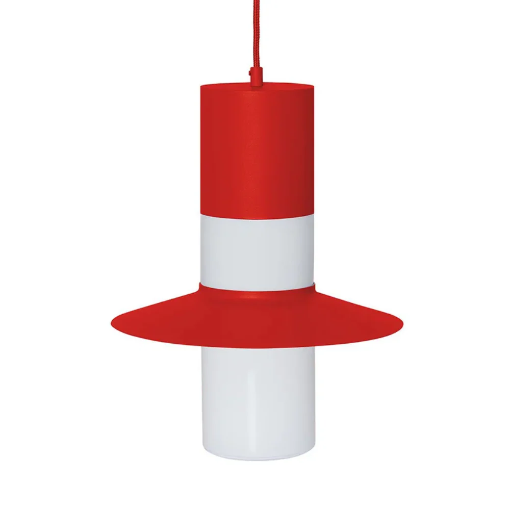 Lampa wisząca CAPONIO czerwono-pomarańczowy