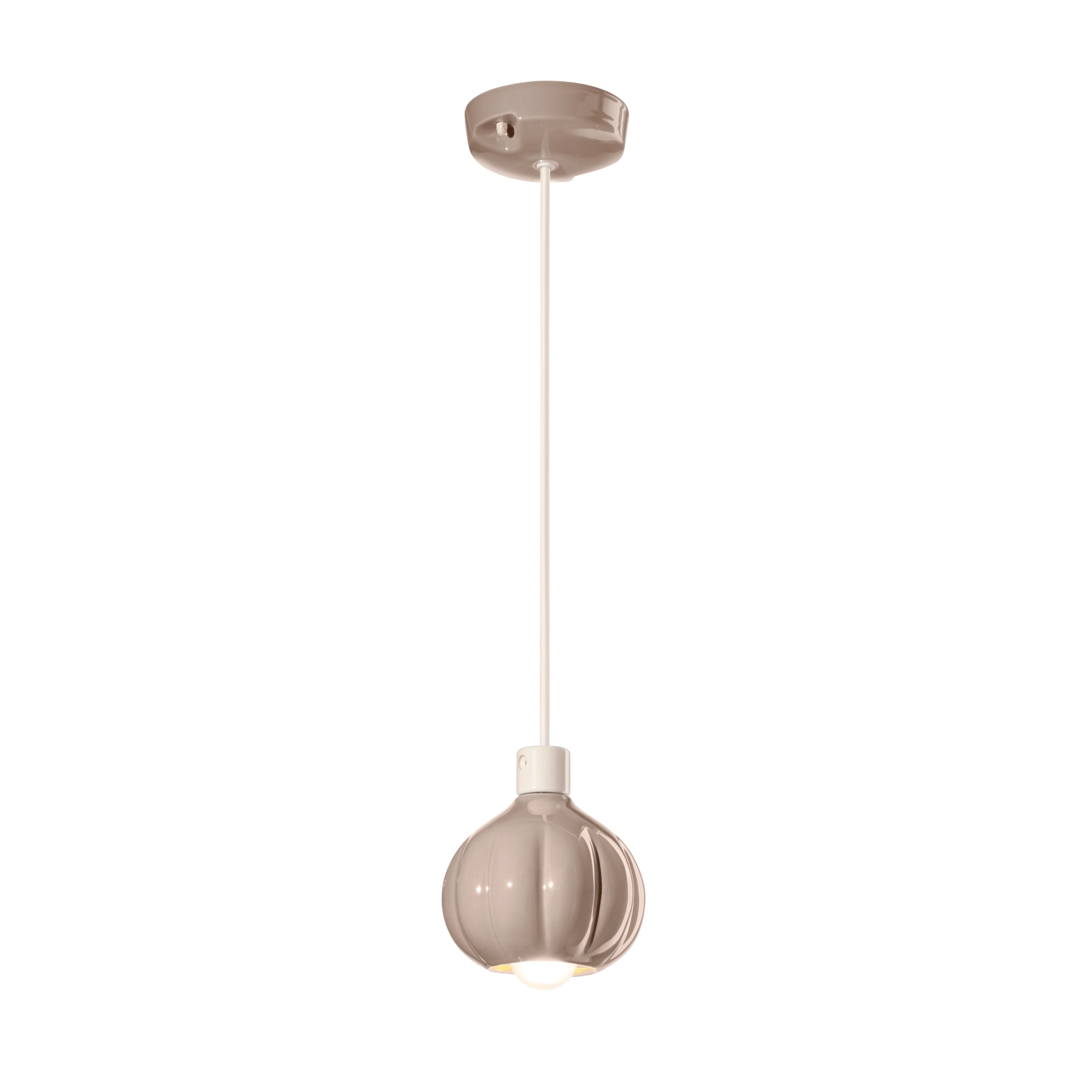 Lampa wisząca ceramiczna AFOXÉ beżowy - Image 3