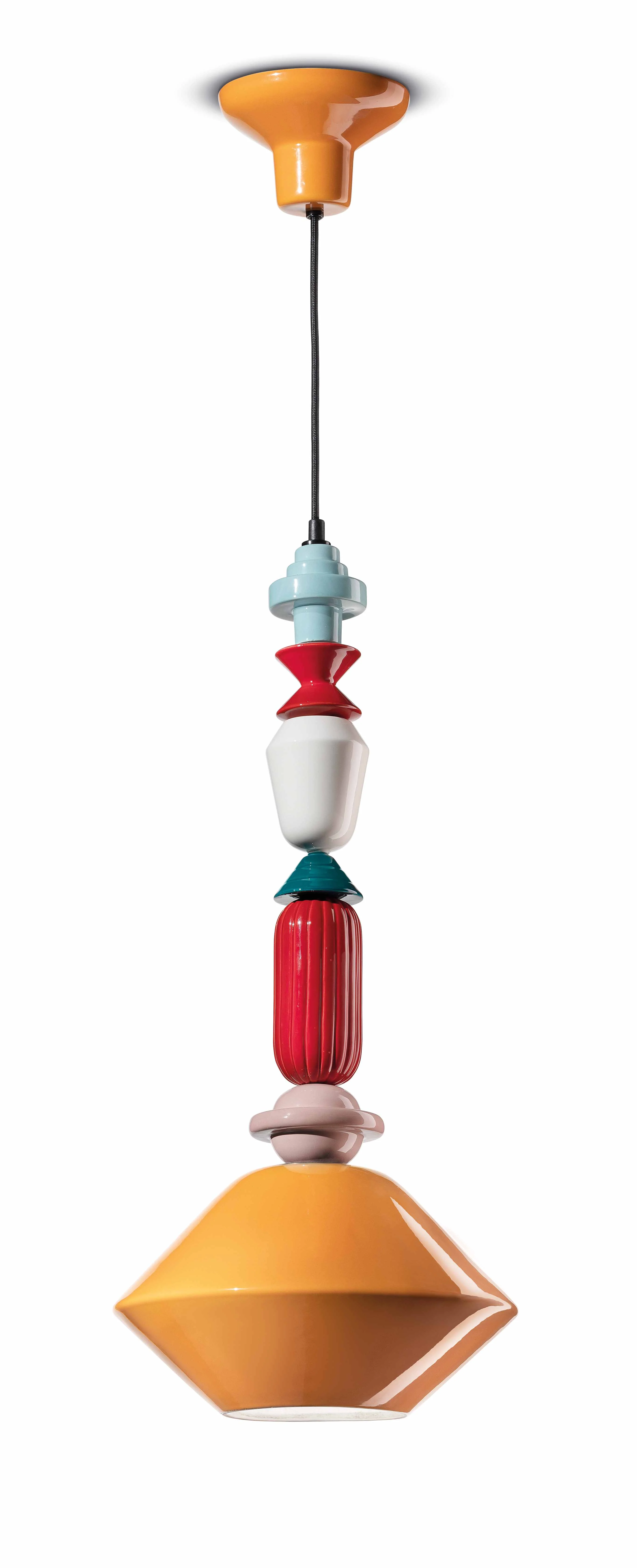 Lampa wisząca ceramiczna LARIAT żółty - Image 4
